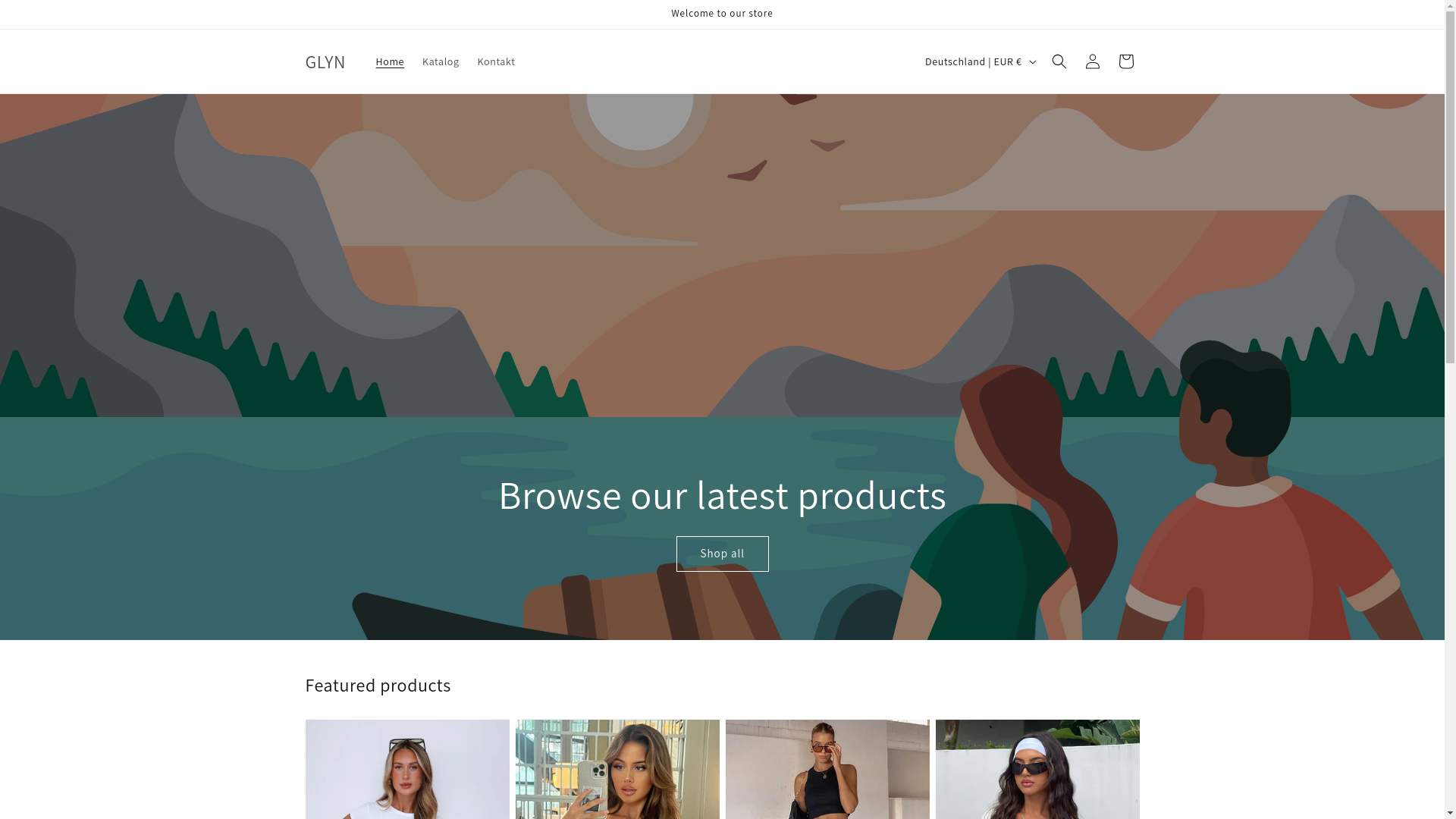 website screenshot of https://glynnkovala.shop/