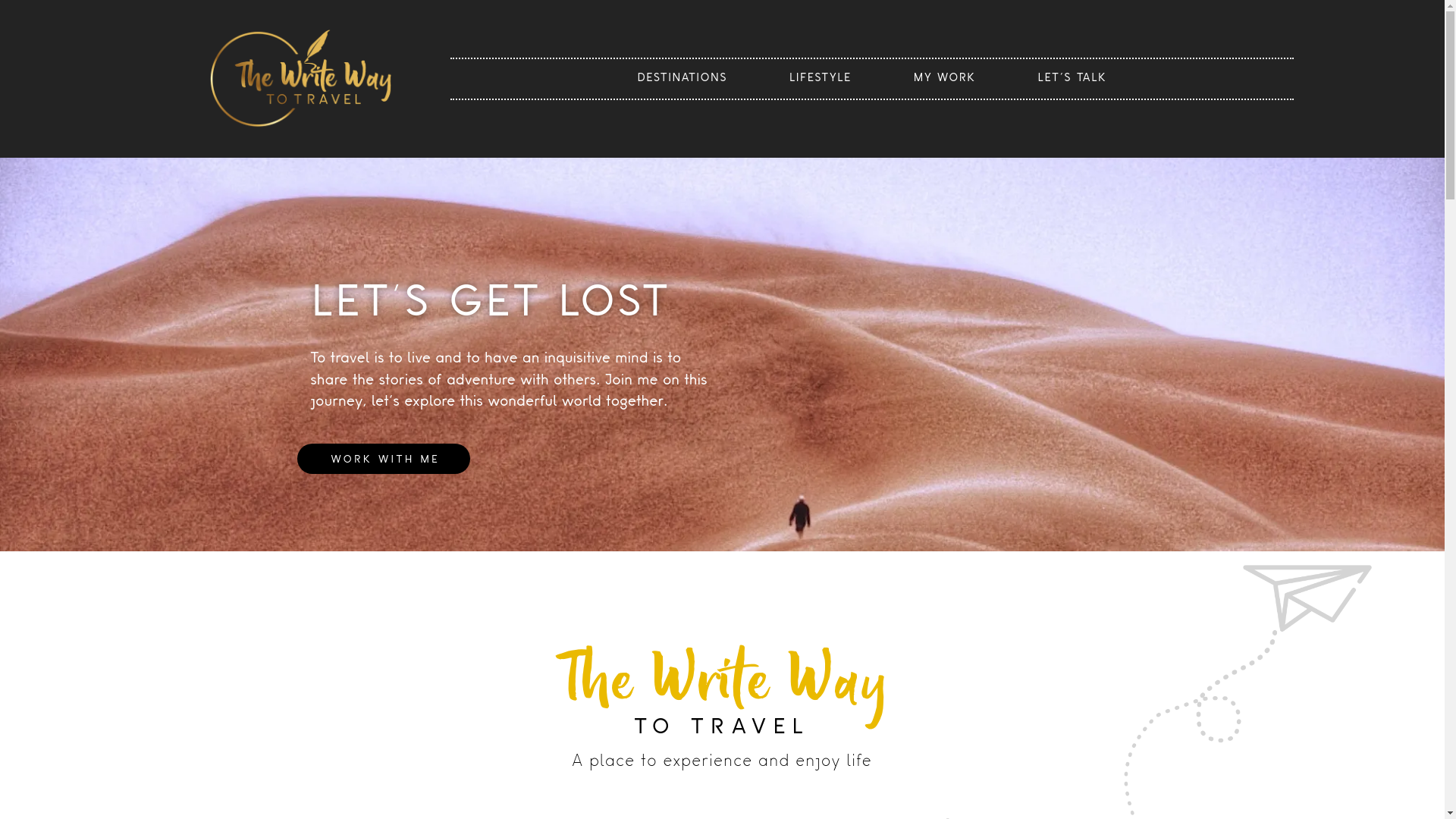 website screenshot of https://thewritewaytotravel.online/