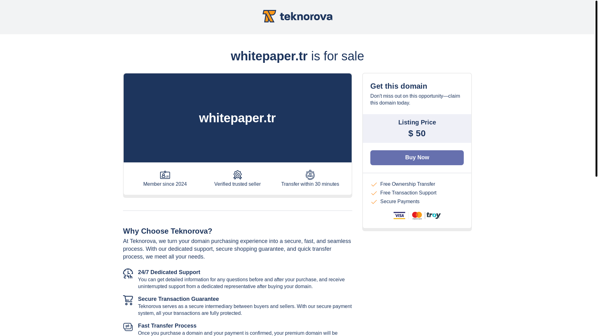 website screenshot of https://whitepaper.tr/