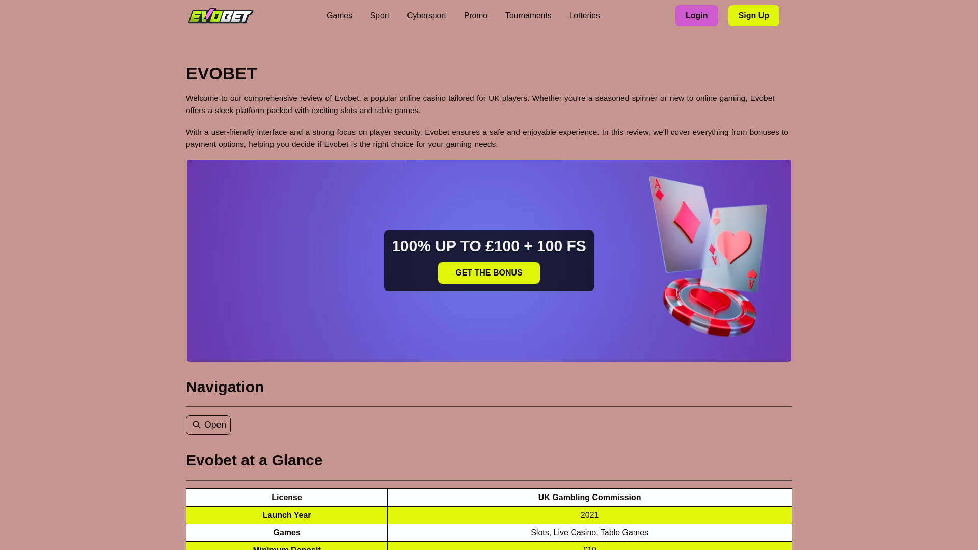 website screenshot of https://evobetlogin-org.pages.dev/