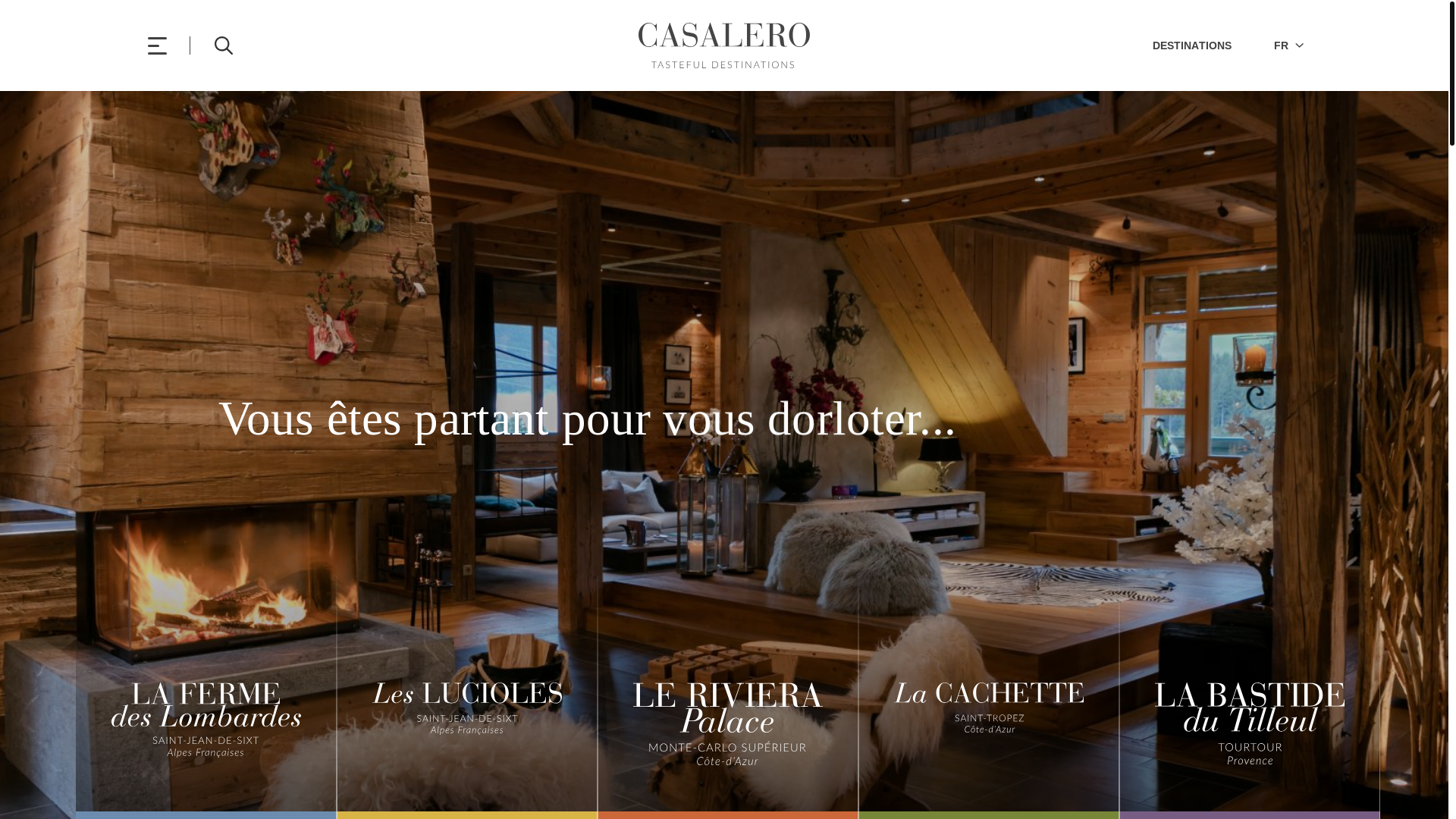 website screenshot of https://casaluli.events/