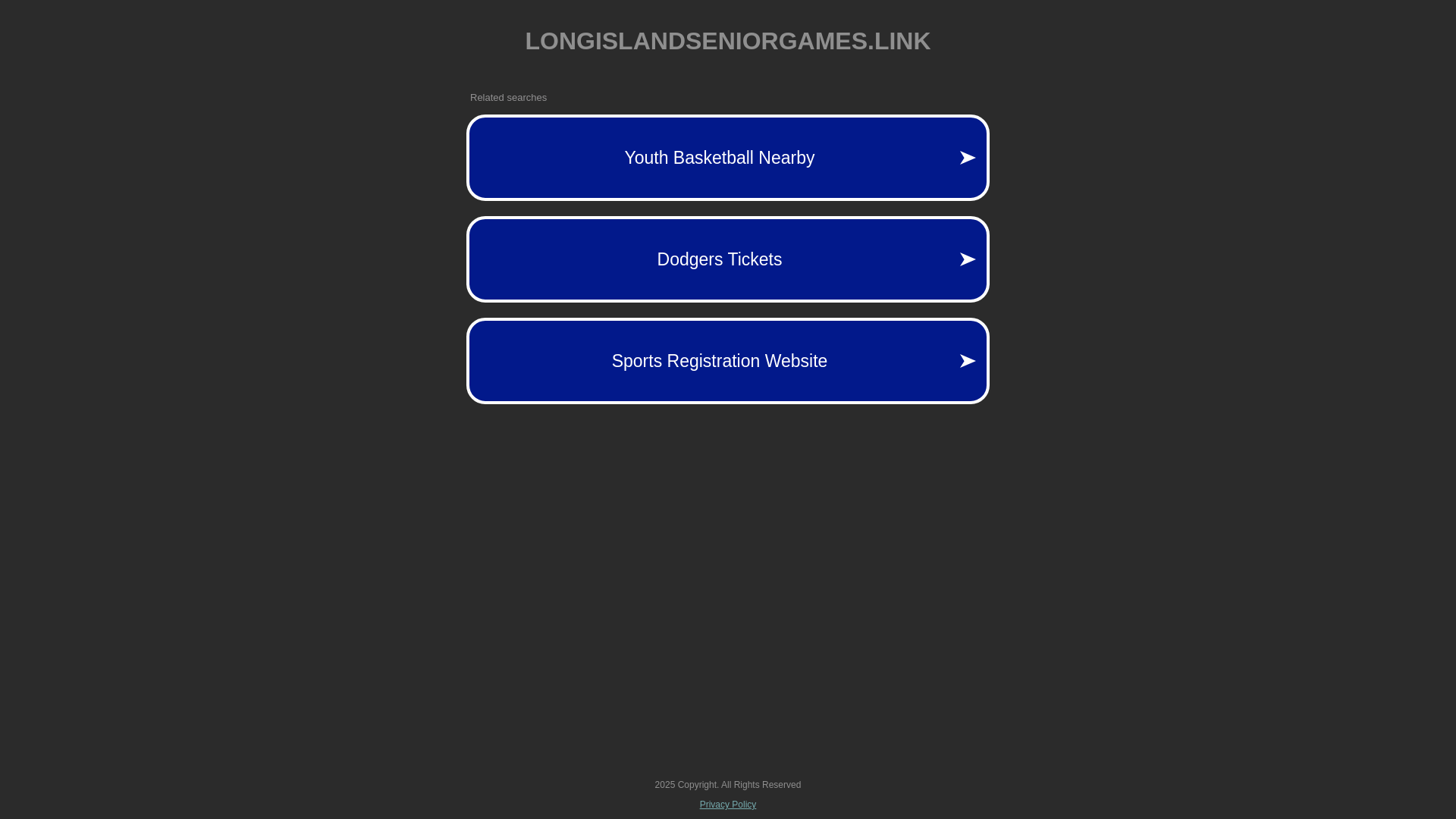 website screenshot of https://longislandseniorgames.link/