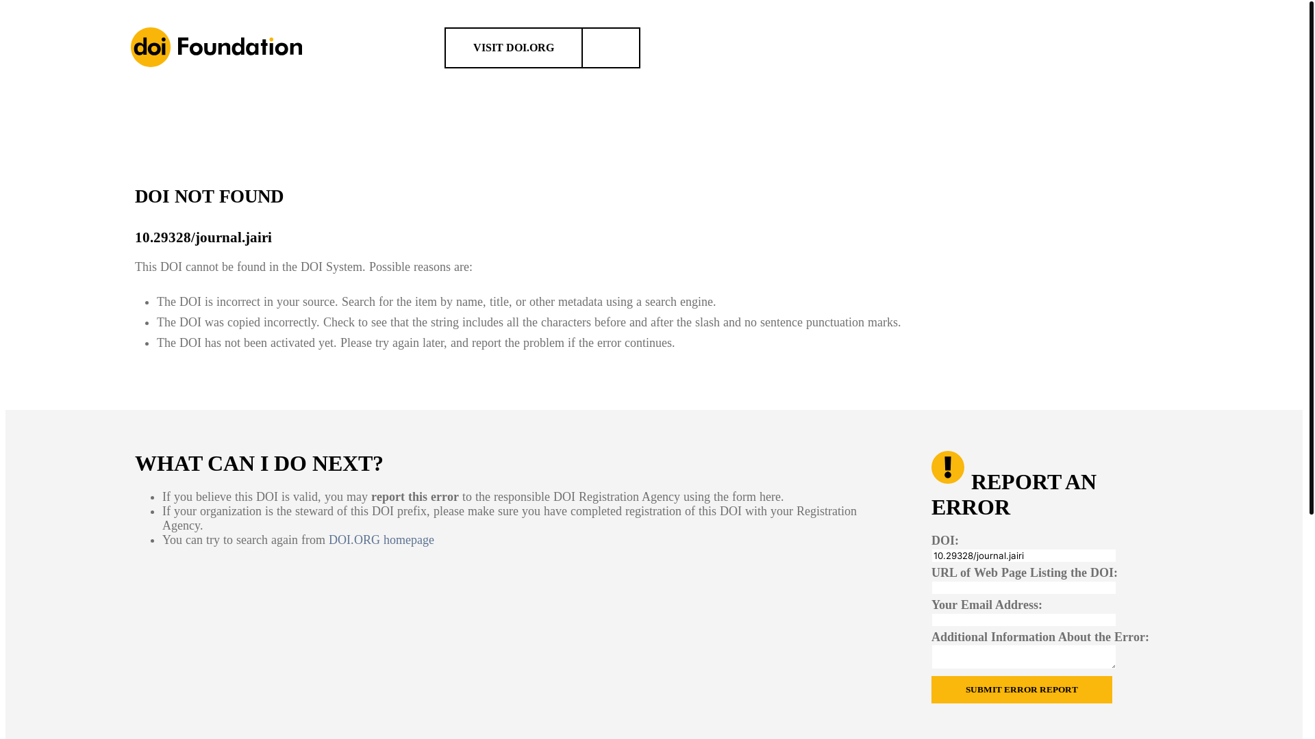 website screenshot of https://doi.org/10.29328/journal.jairi