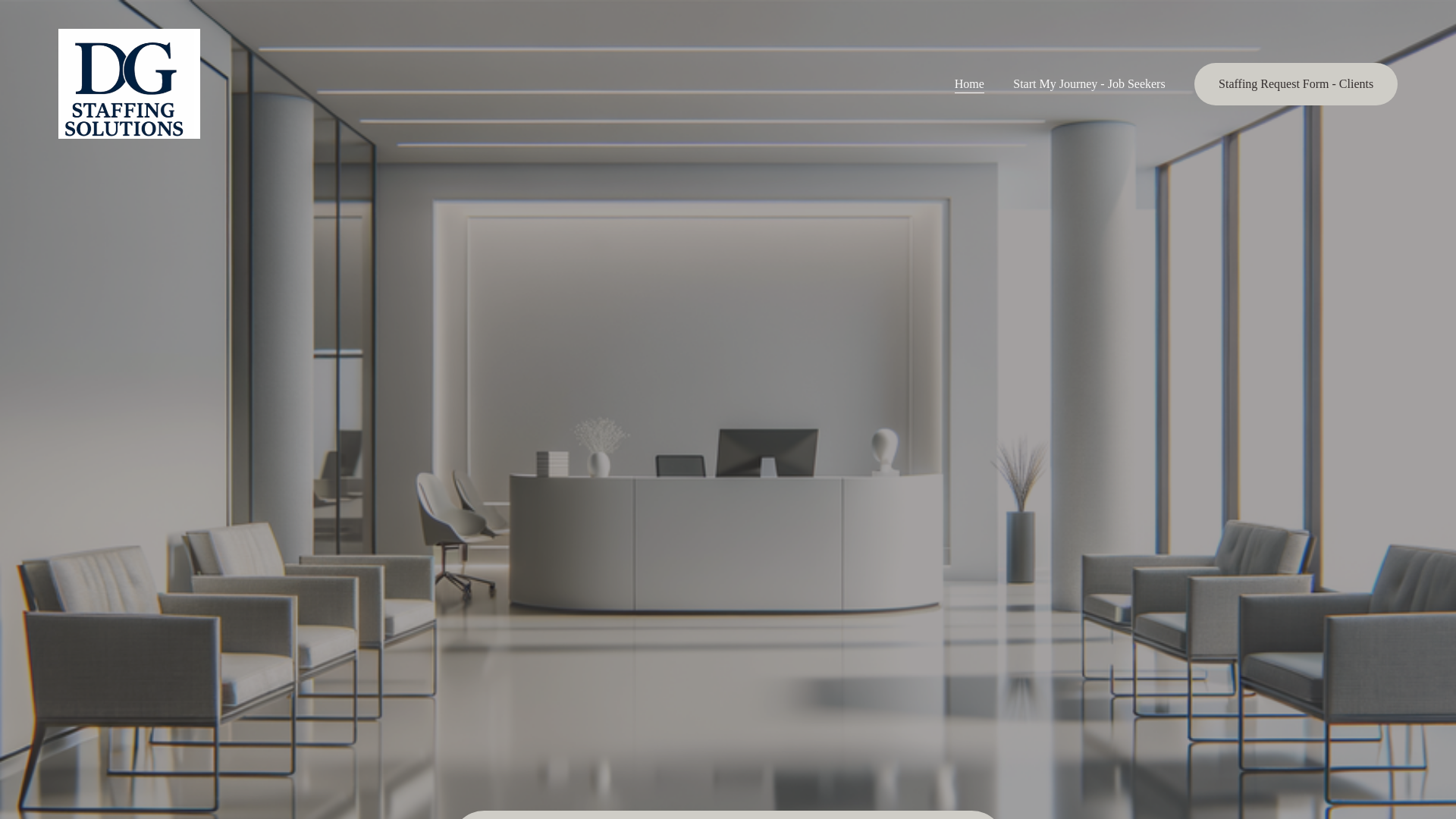 website screenshot of https://dgstaffingsolutions.com