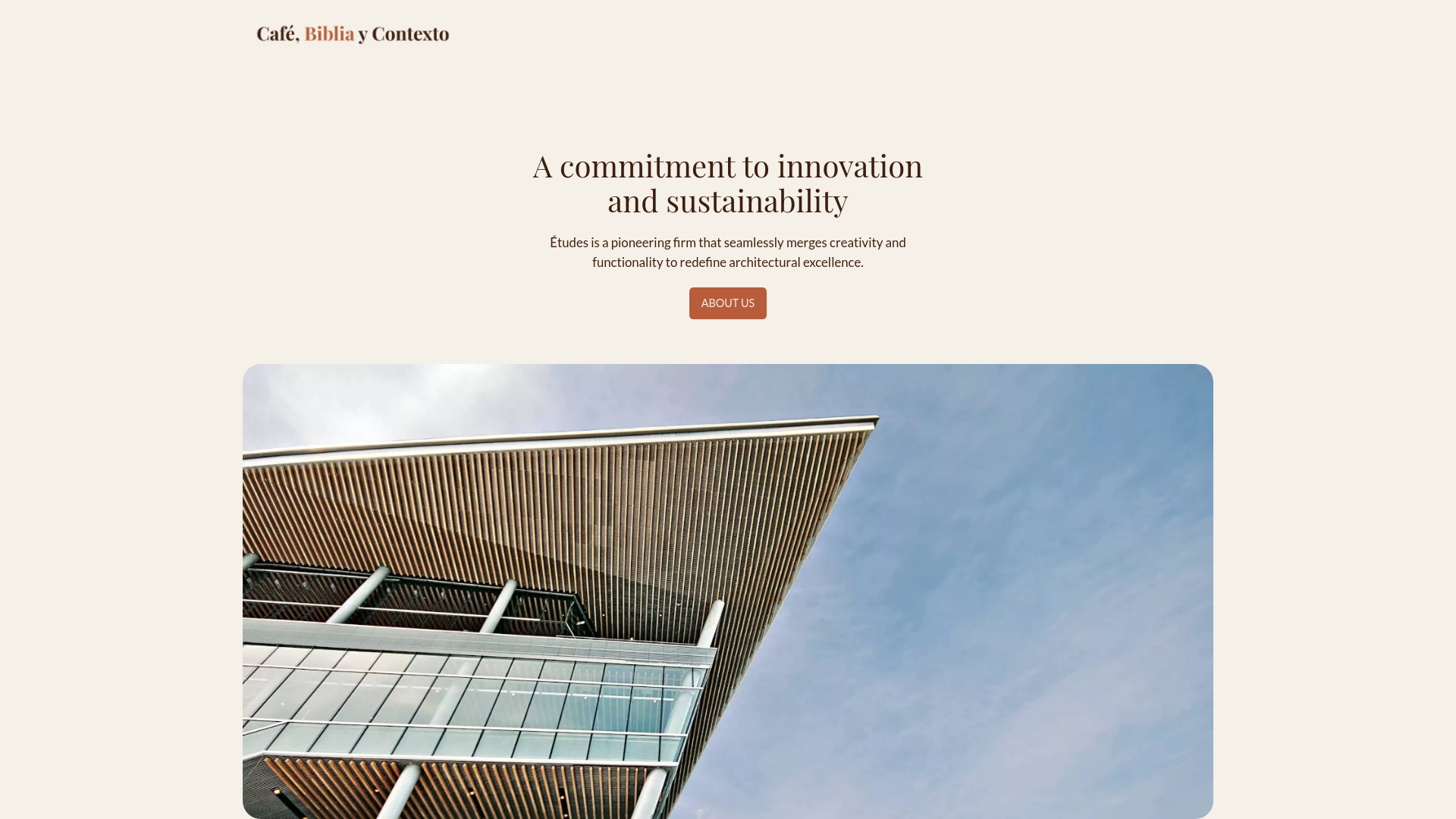 website screenshot of https://cafebibliaycontexto.com