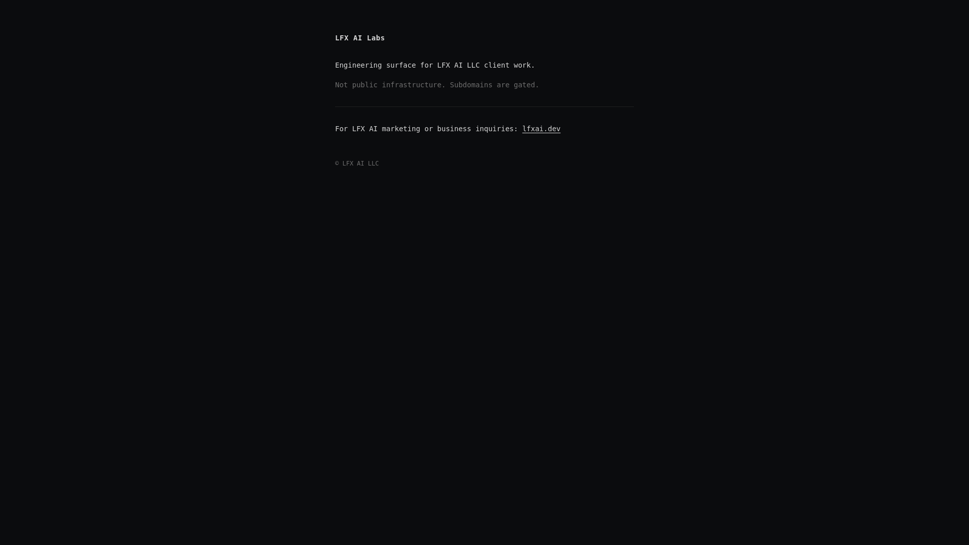 website screenshot of https://lfxai-labs-root.pages.dev/