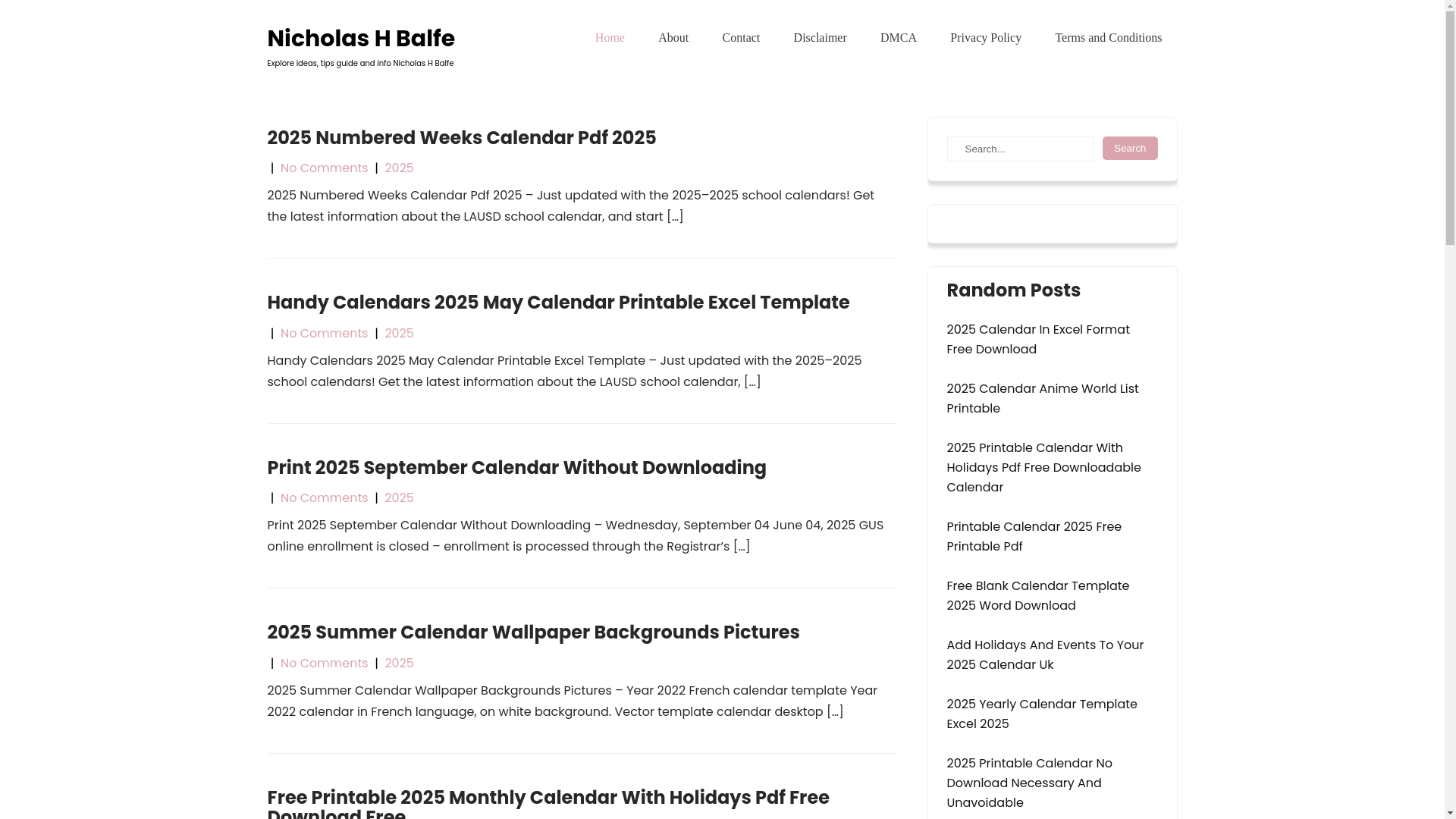 website screenshot of https://nicholashbalfe.pages.dev/