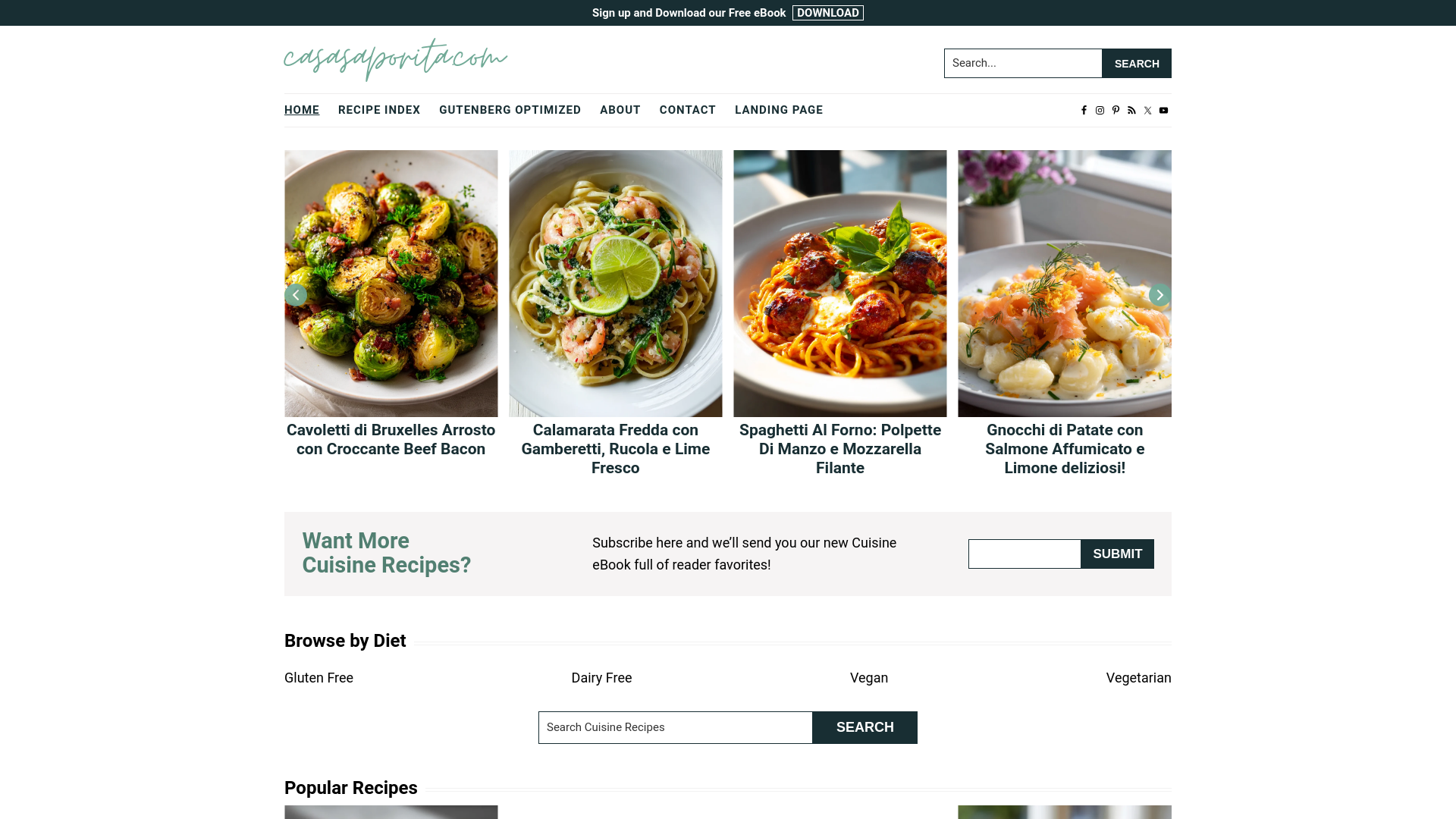 website screenshot of https://casasaporita.com/
