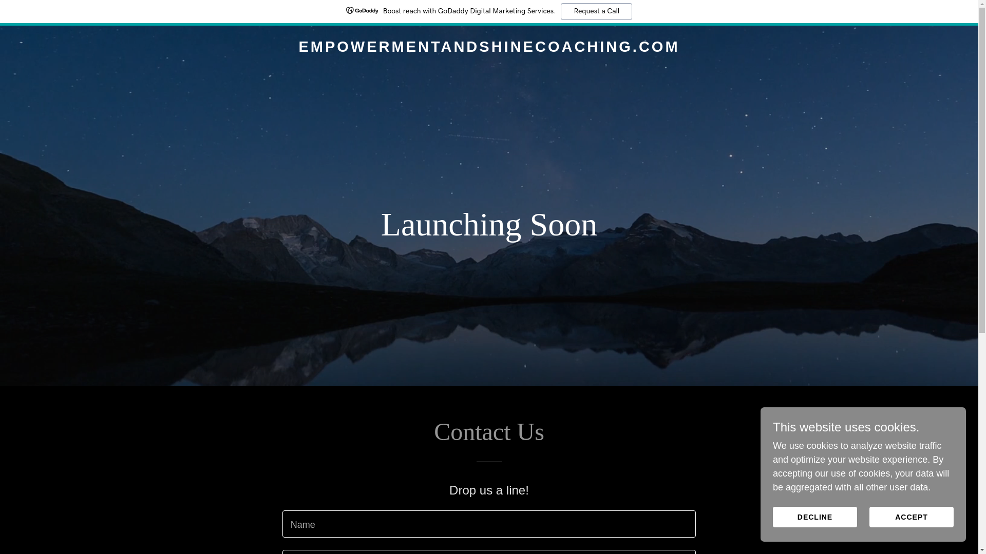 website screenshot of https://empowermentandshinecoaching.com/