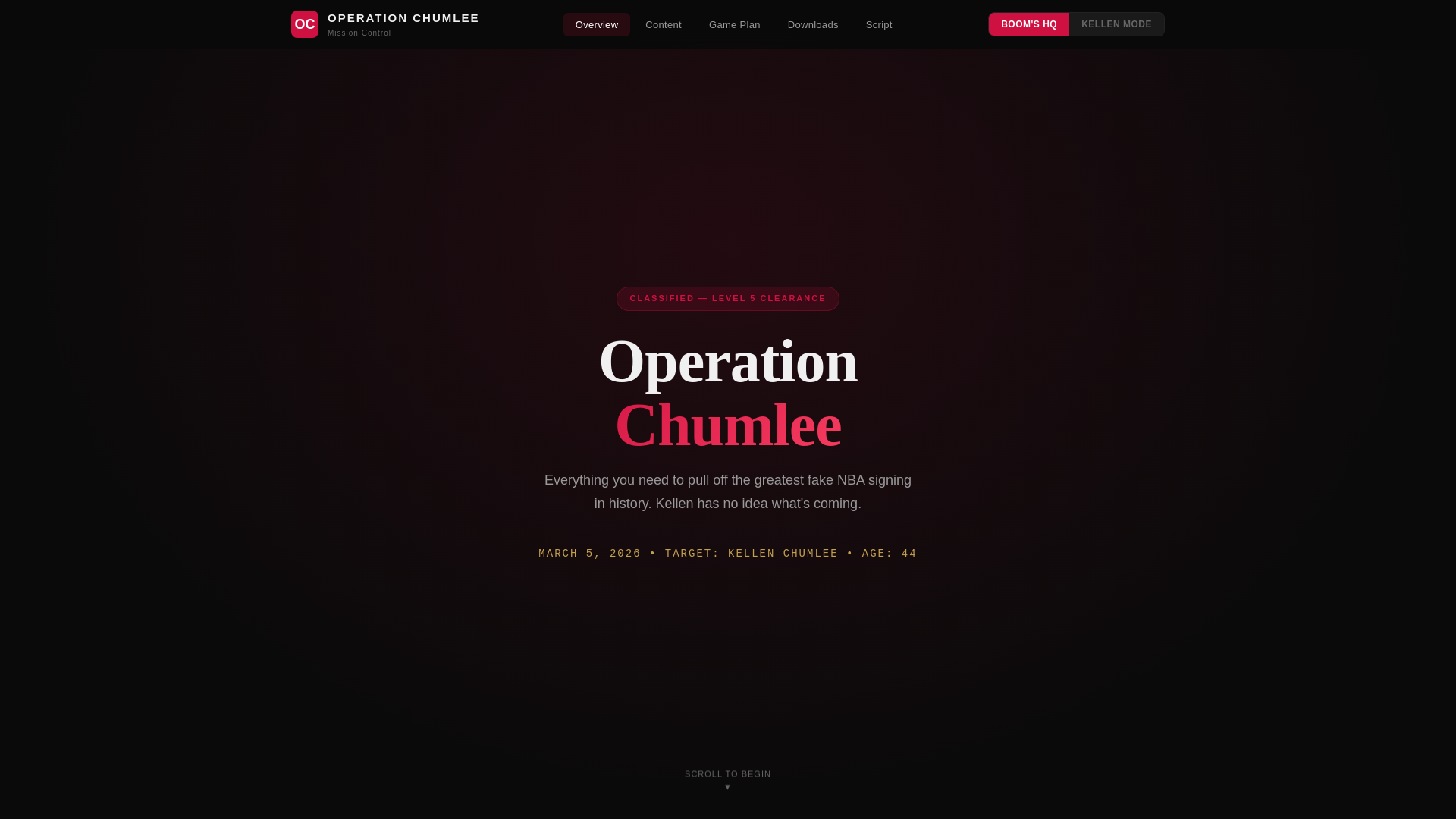 website screenshot of https://operation-chumlee.pages.dev/