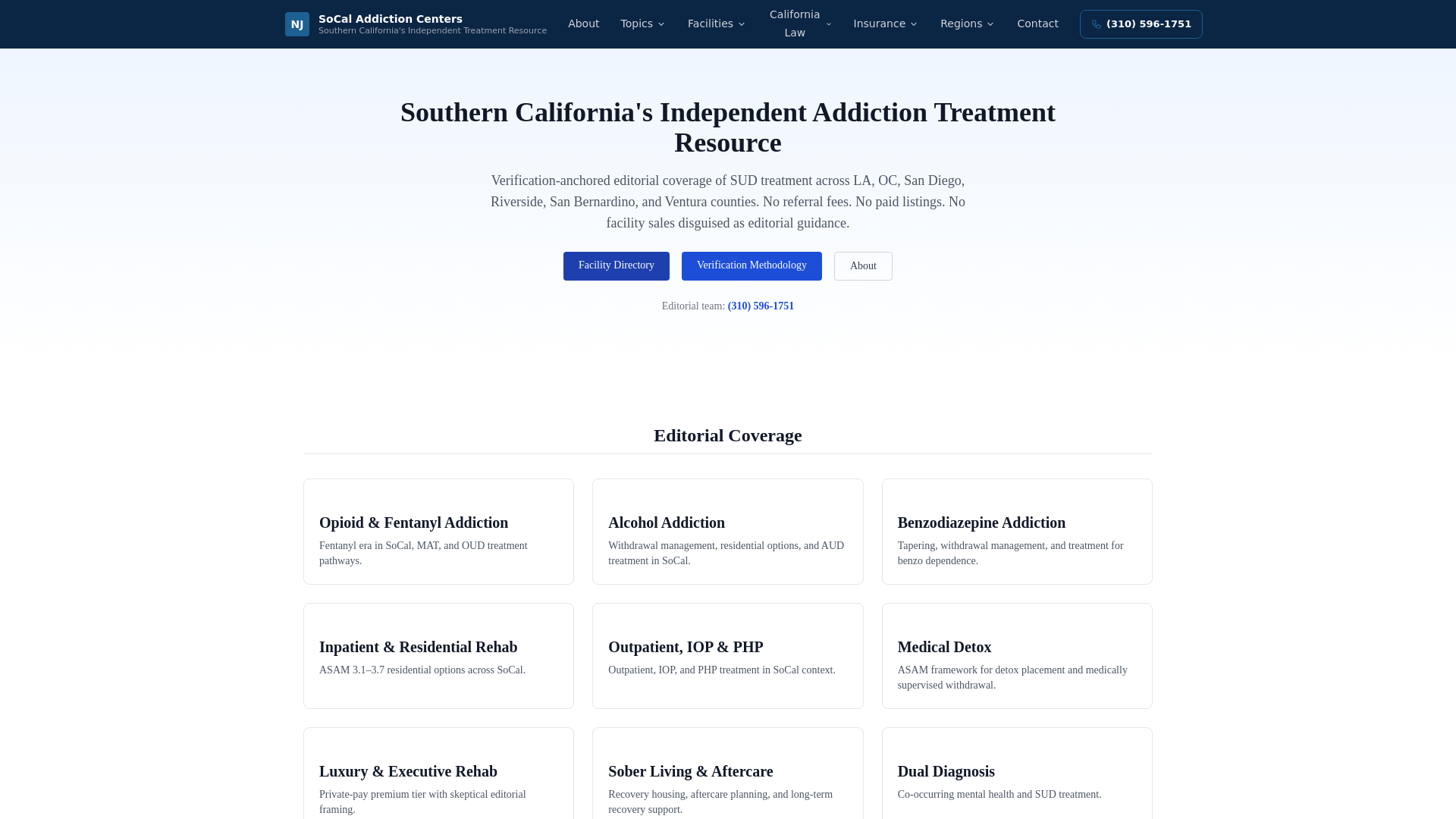 website screenshot of https://socaladdictioncenters.pages.dev/