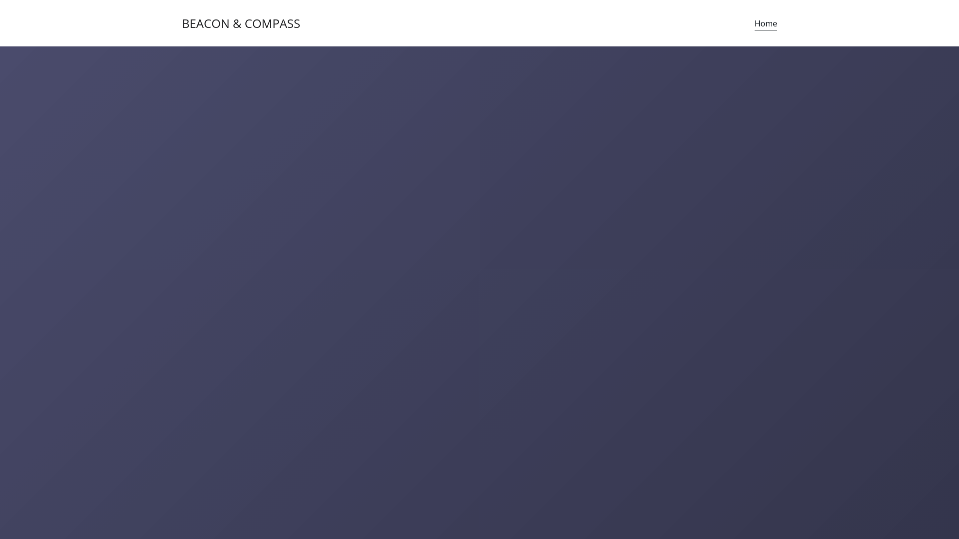 website screenshot of https://beacon-compass.com/