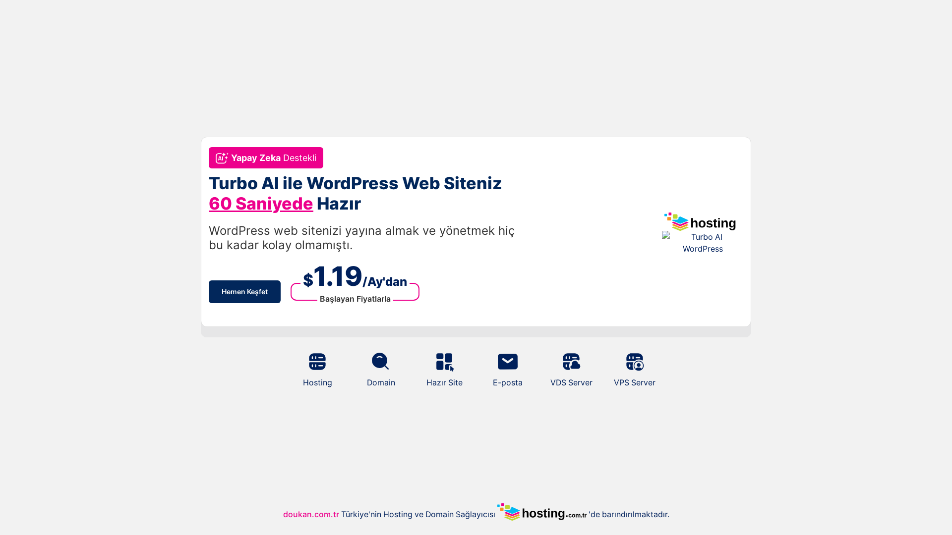 website screenshot of https://doukan.com.tr/