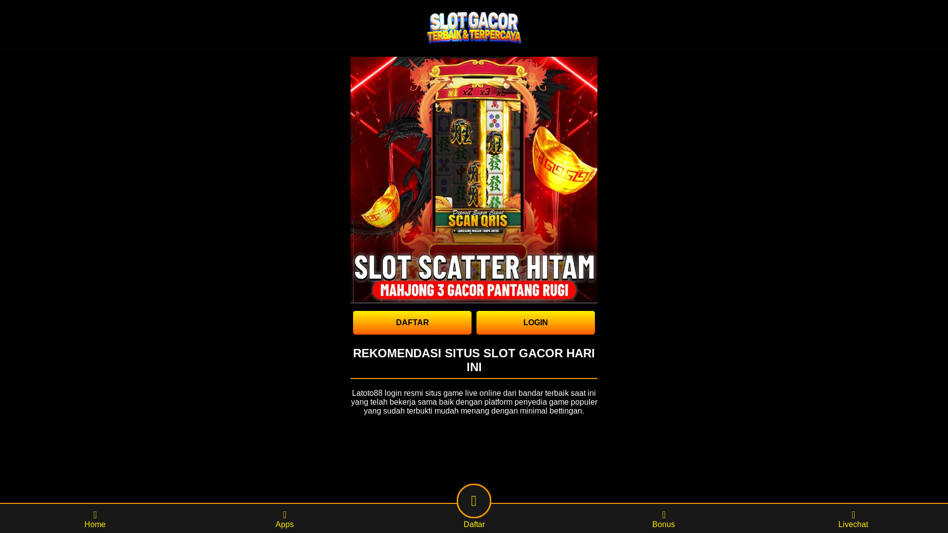 website screenshot of https://latoto88gacorketua.pages.dev/