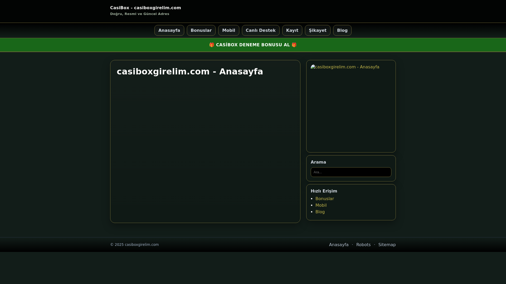 website screenshot of https://casiboxgirelim.com/