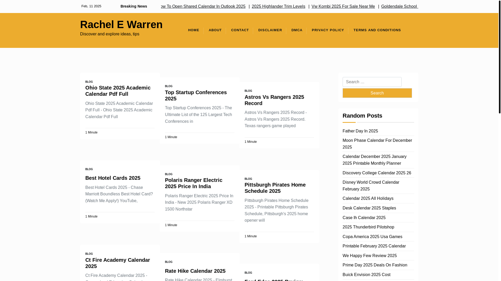 website screenshot of https://rachelewarrens.pages.dev/