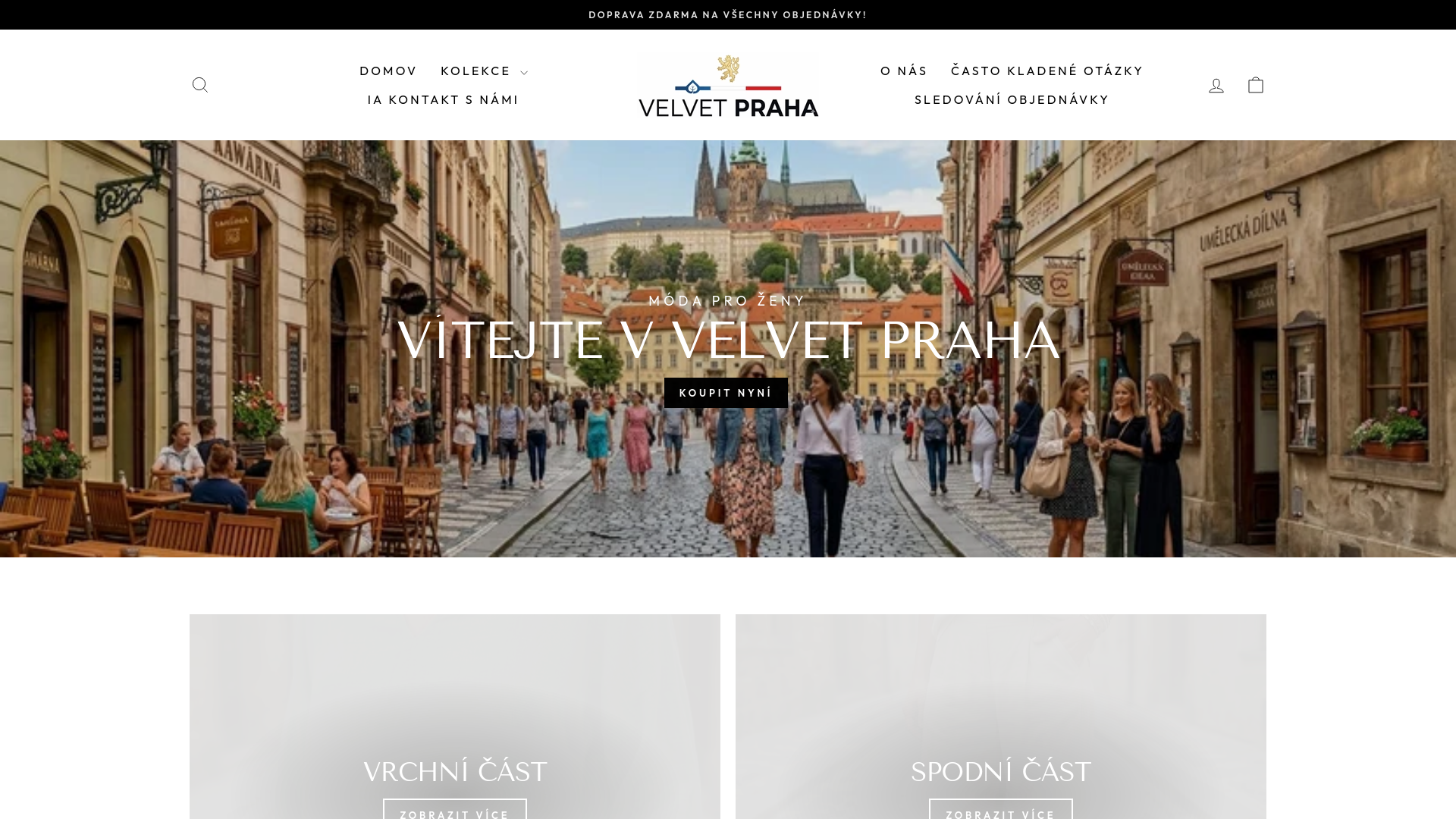 website screenshot of https://velvetpraha.com/