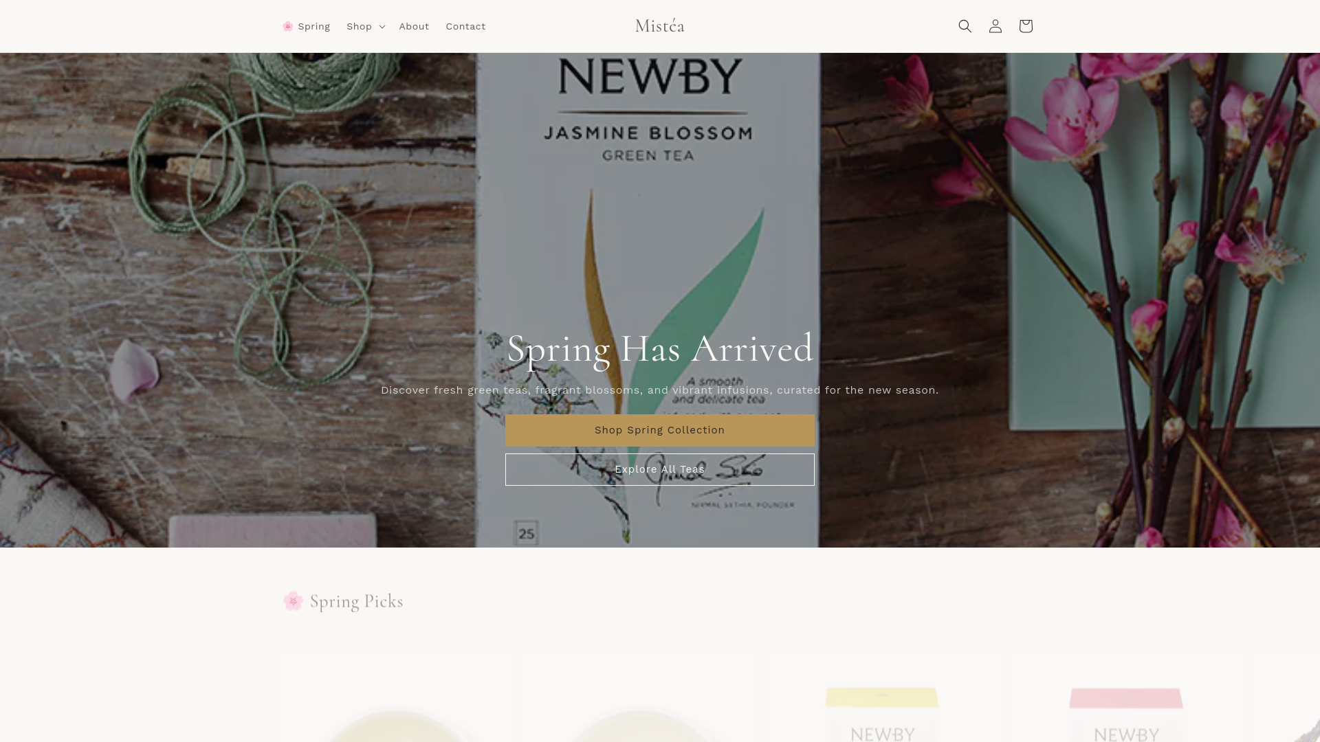 website screenshot of https://mistea.cy