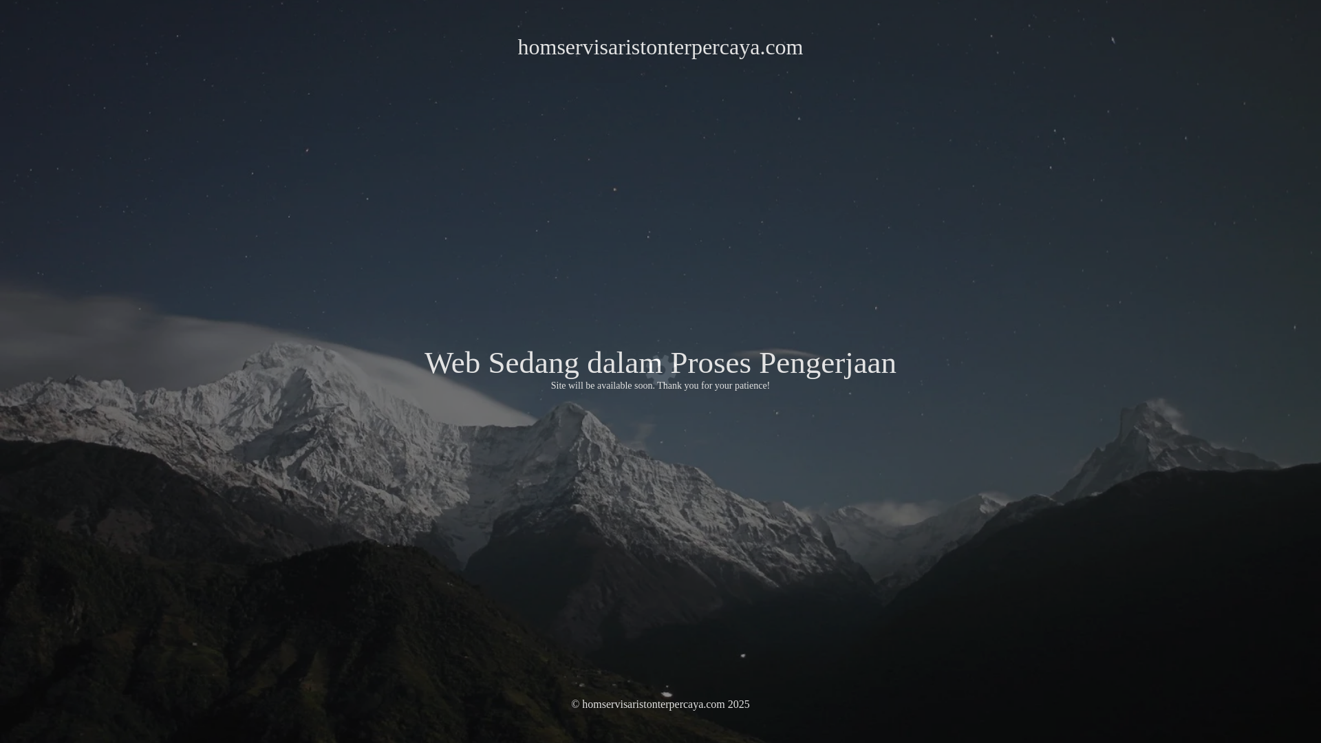 website screenshot of https://homservisaristonterpercaya.com/