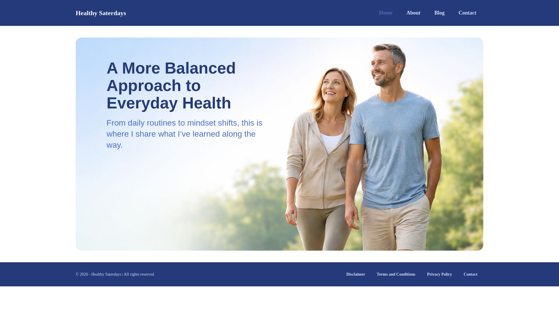 website screenshot of https://healthysaterdays1.com