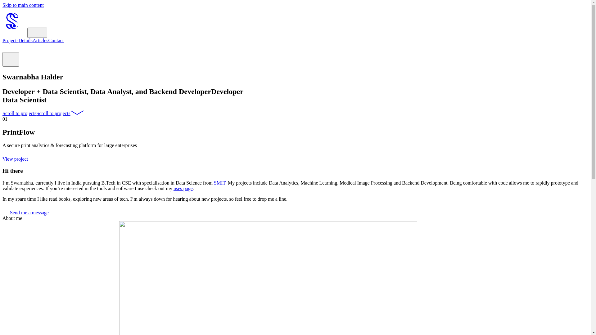 website screenshot of https://swarnabha.pages.dev/