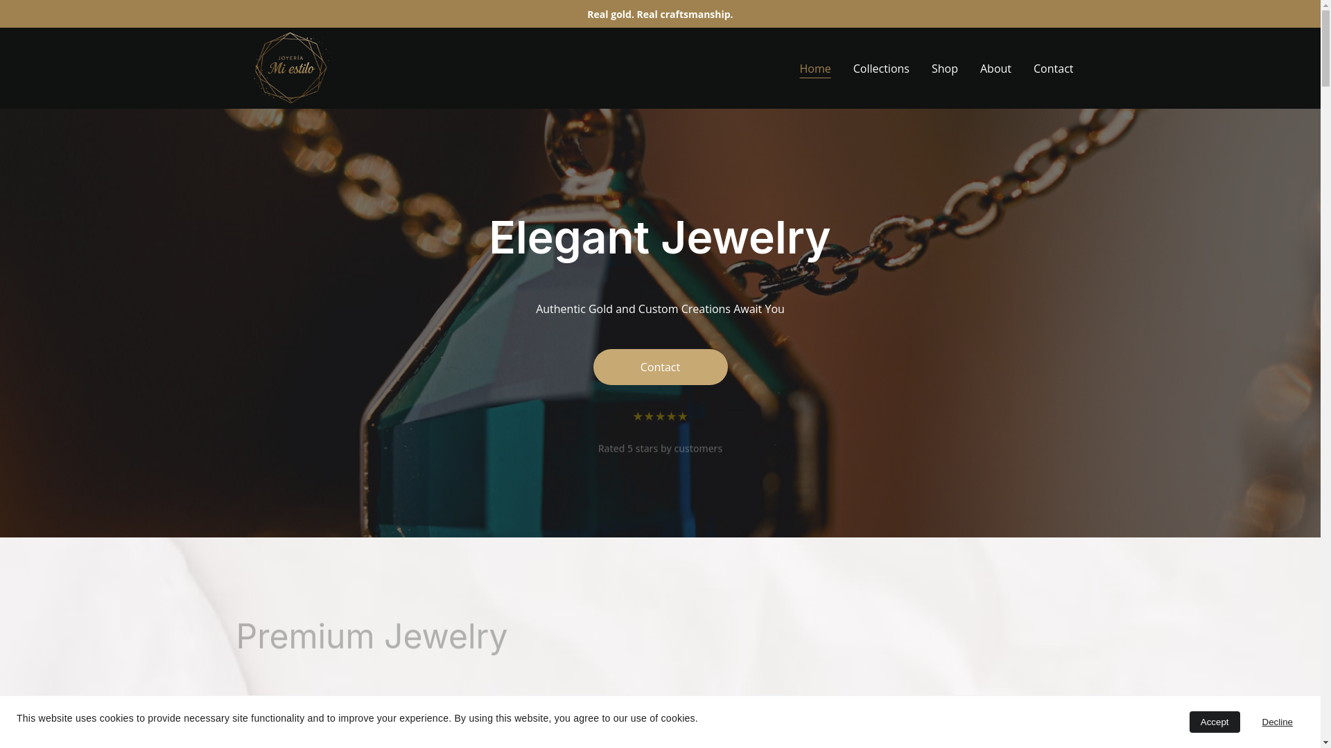 website screenshot of https://xn--joyeramiestilo-4lb.com/