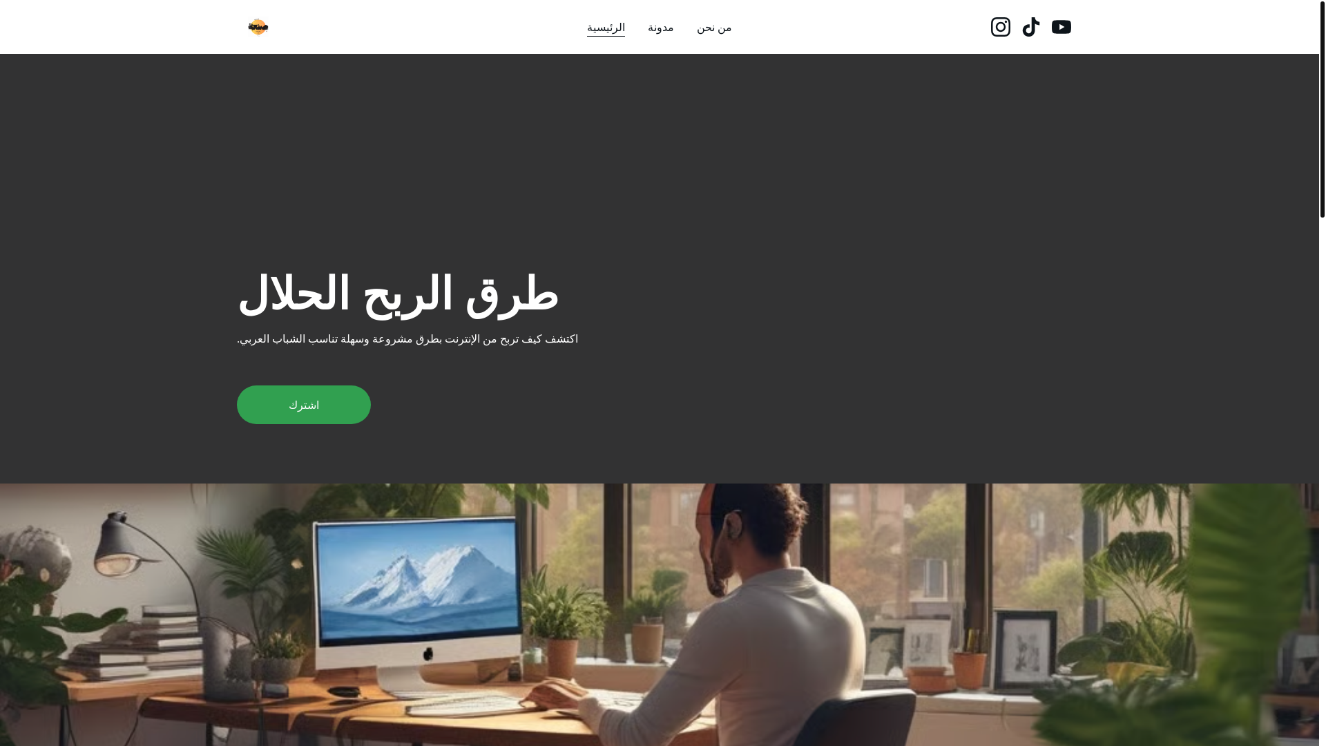 website screenshot of https://san3aonline.com/