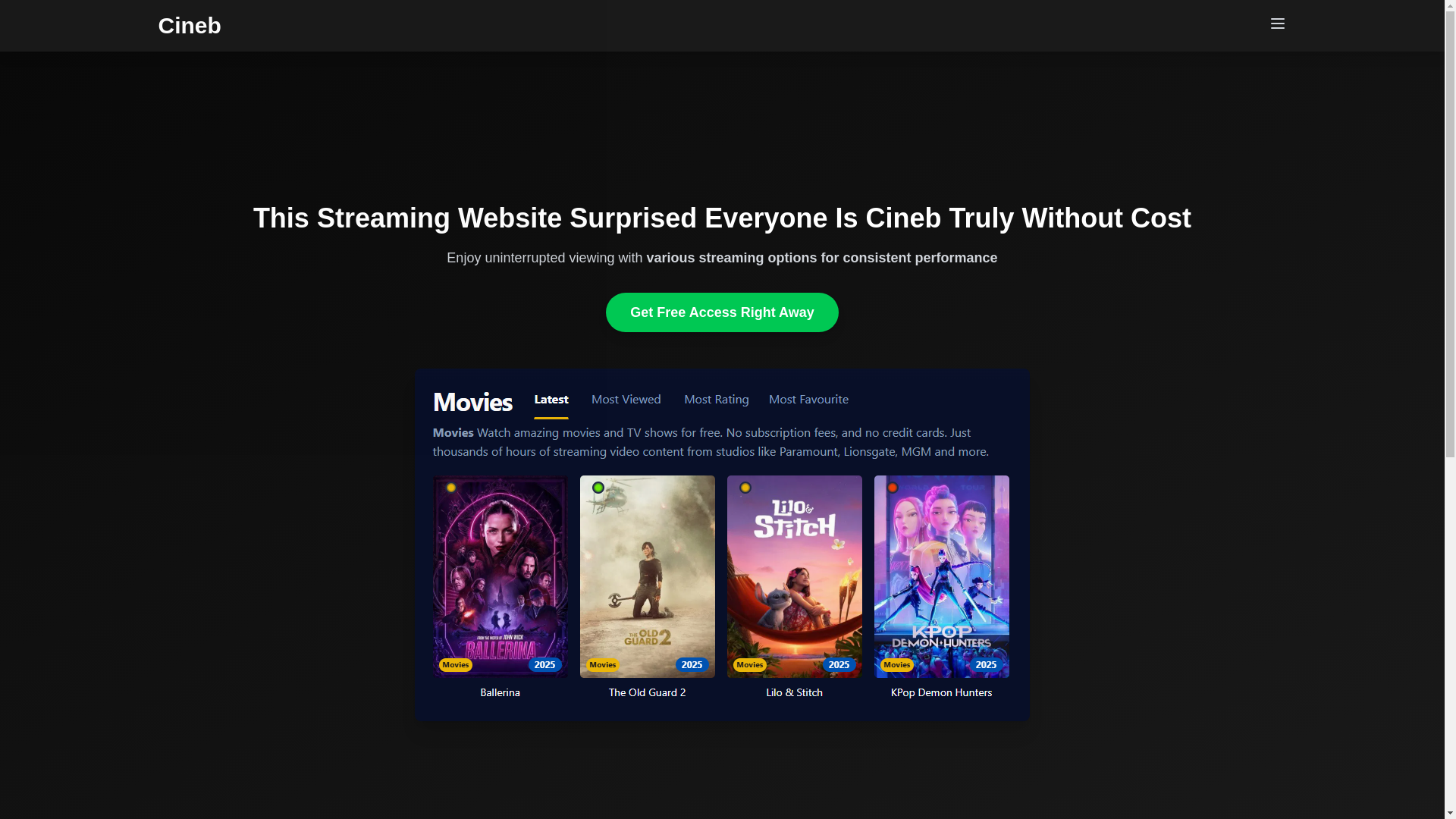 website screenshot of https://cineb-skg1.pages.dev/