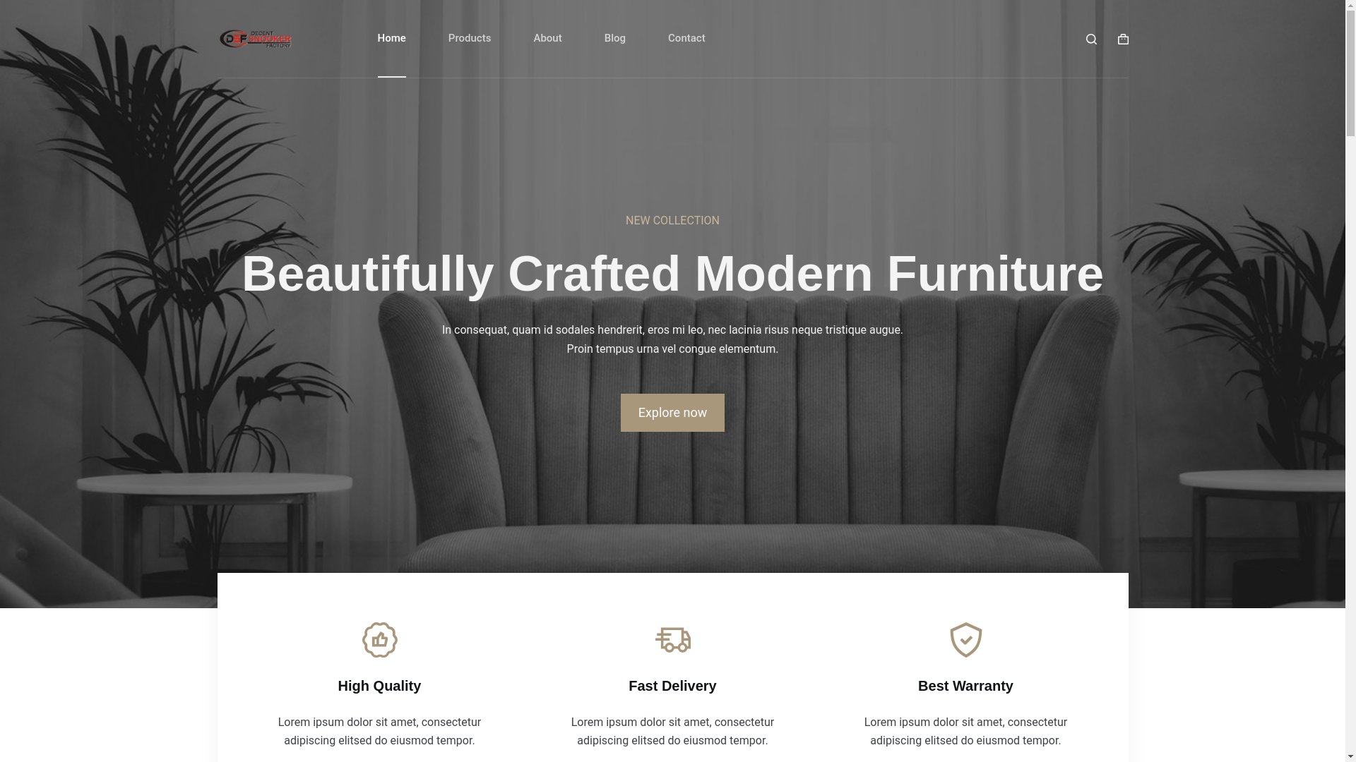 website screenshot of https://decentsnookerfactory.com/