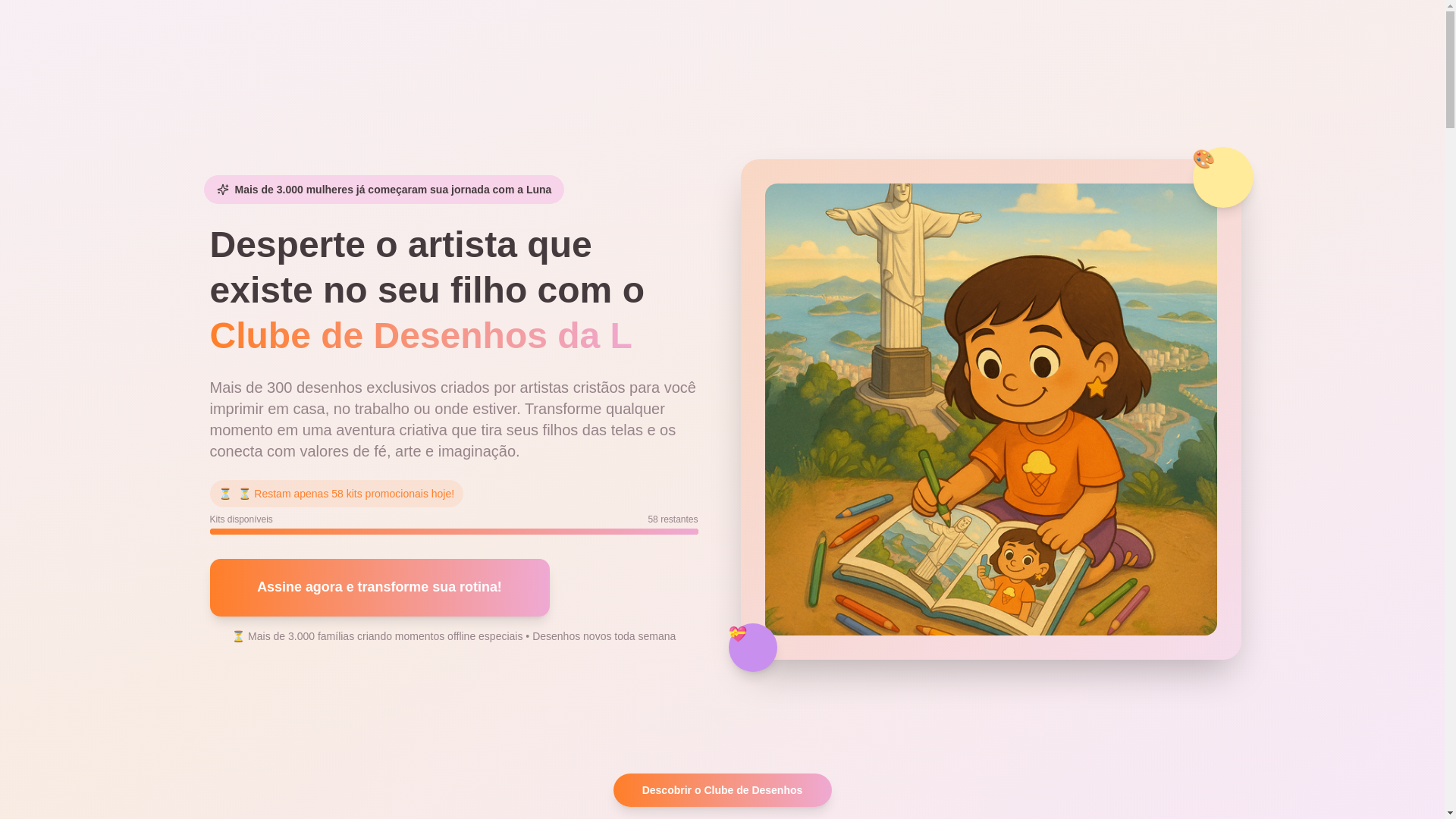 website screenshot of https://clubedaluna.online/