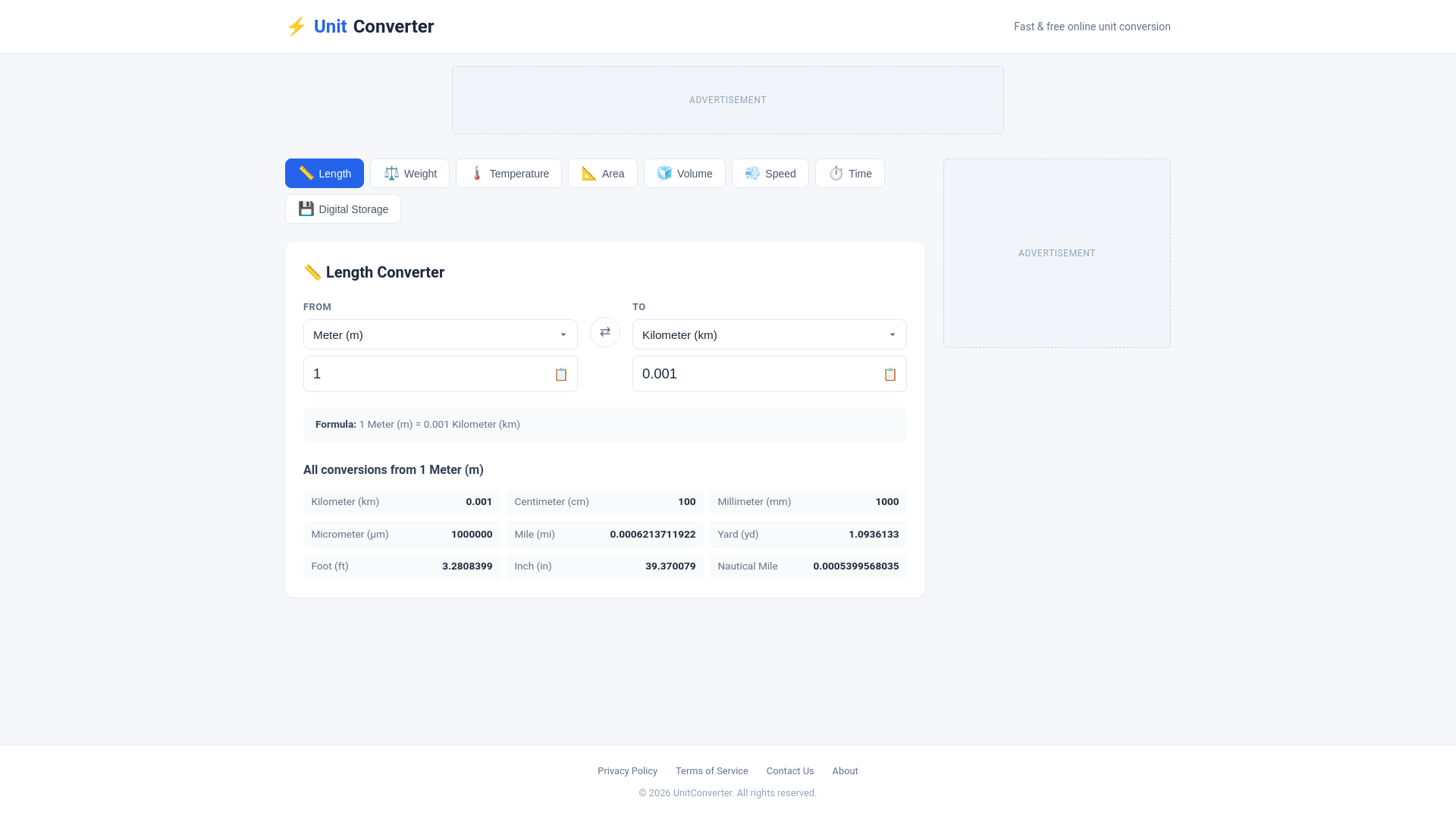 website screenshot of https://unit-converter-tool.pages.dev/