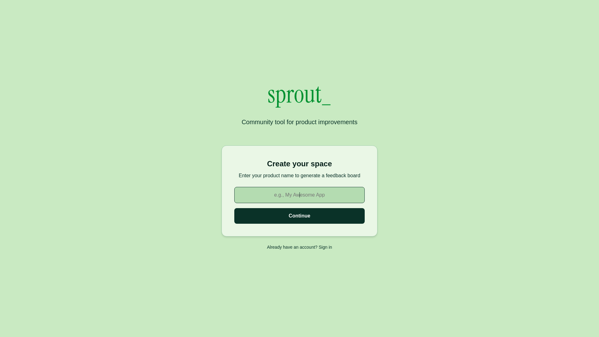 website screenshot of https://sprout-4sz.pages.dev/