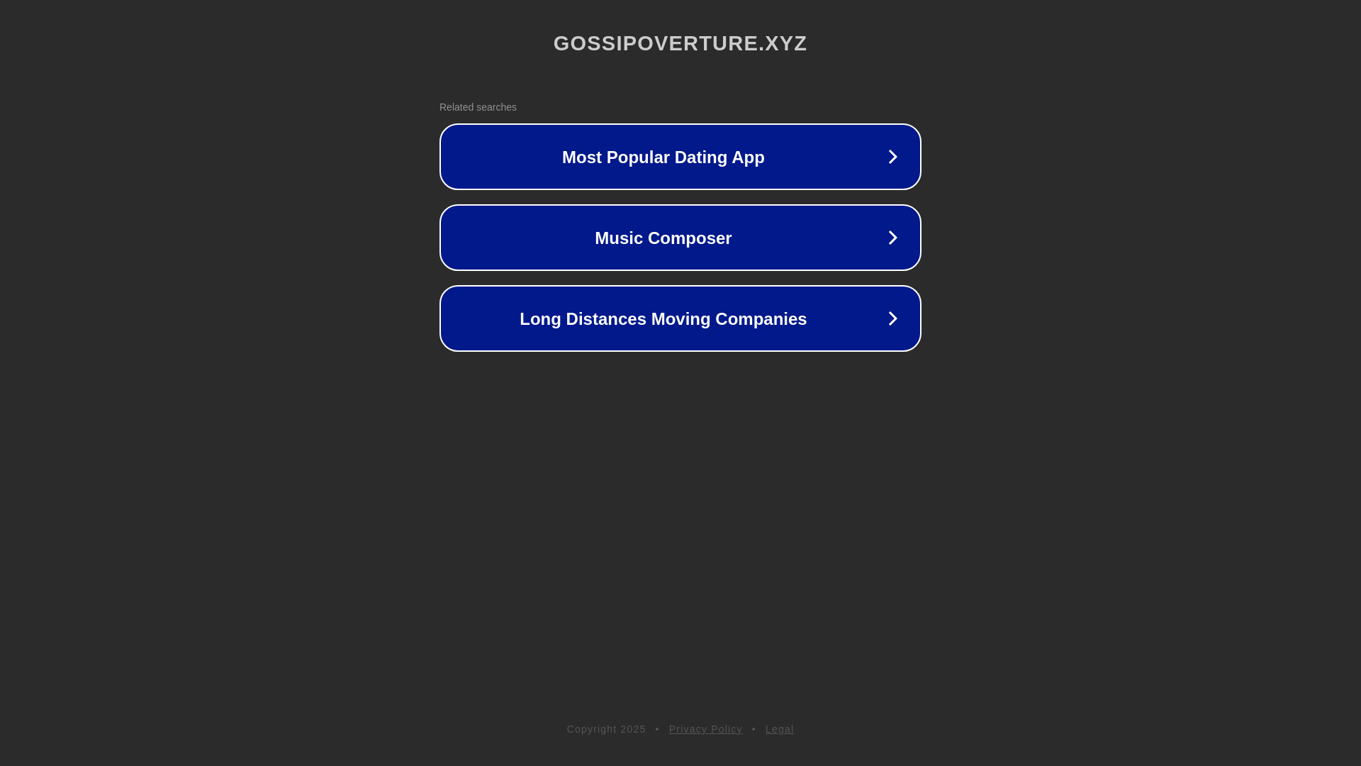 website screenshot of https://gossipoverture.xyz/