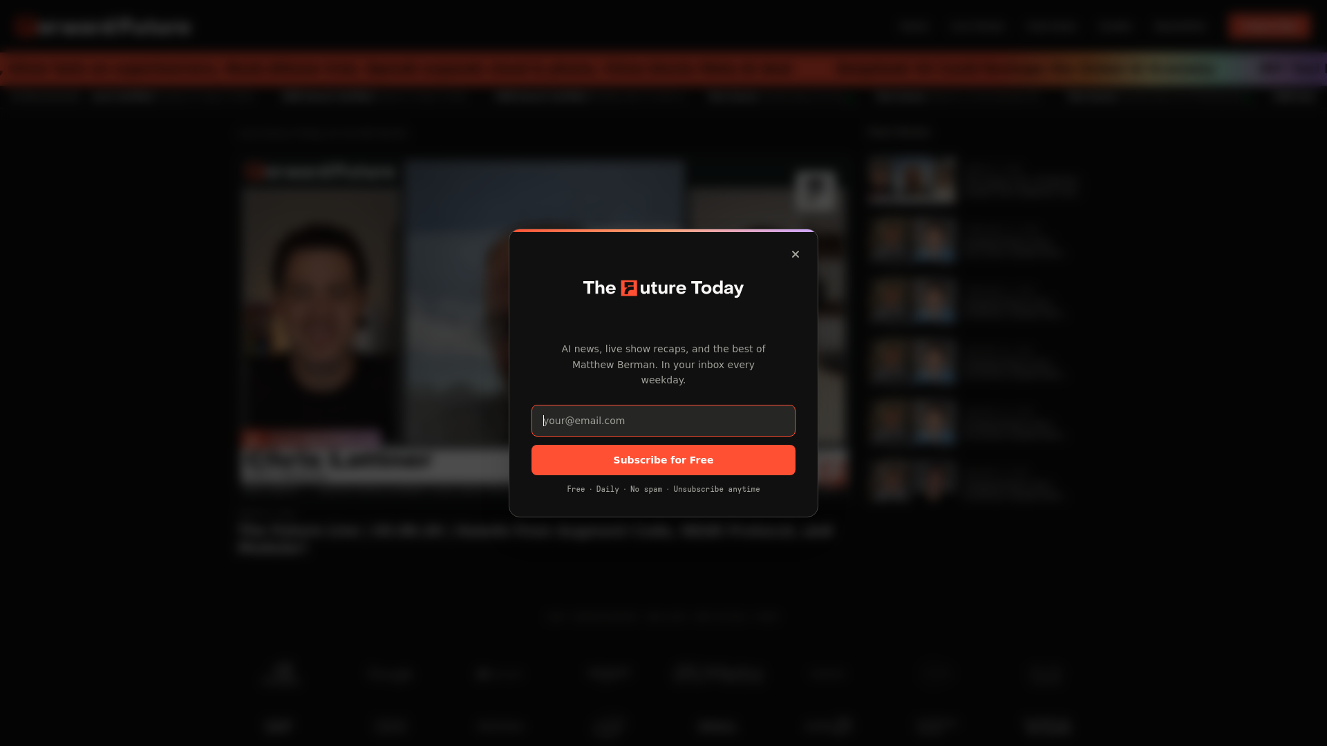 website screenshot of https://forwardfuture.ai