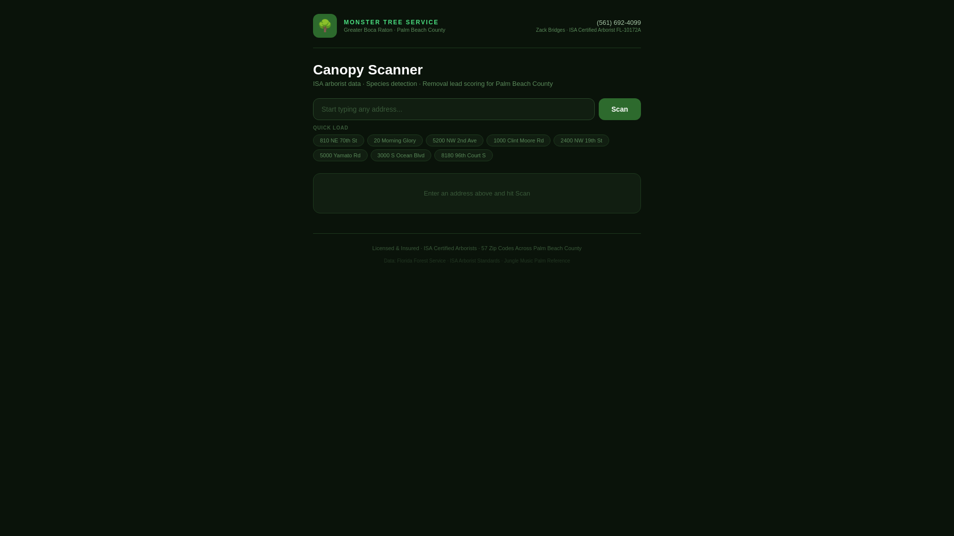 website screenshot of https://monster-tree-scanner.pages.dev/