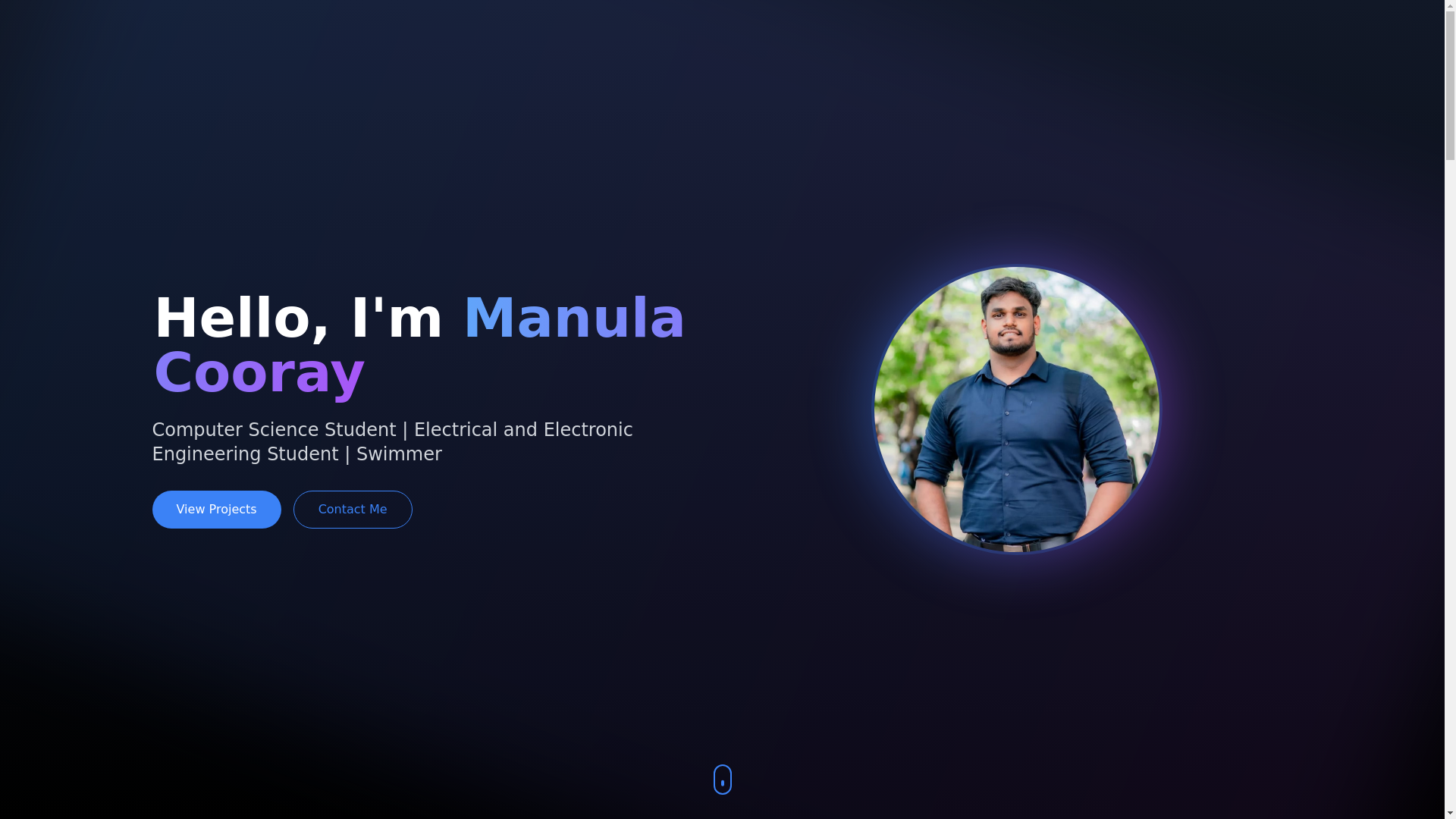website screenshot of https://manulacooray.com/