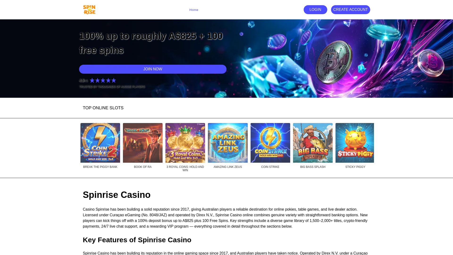 website screenshot of https://spinrisecasino-aussie-net.pages.dev/