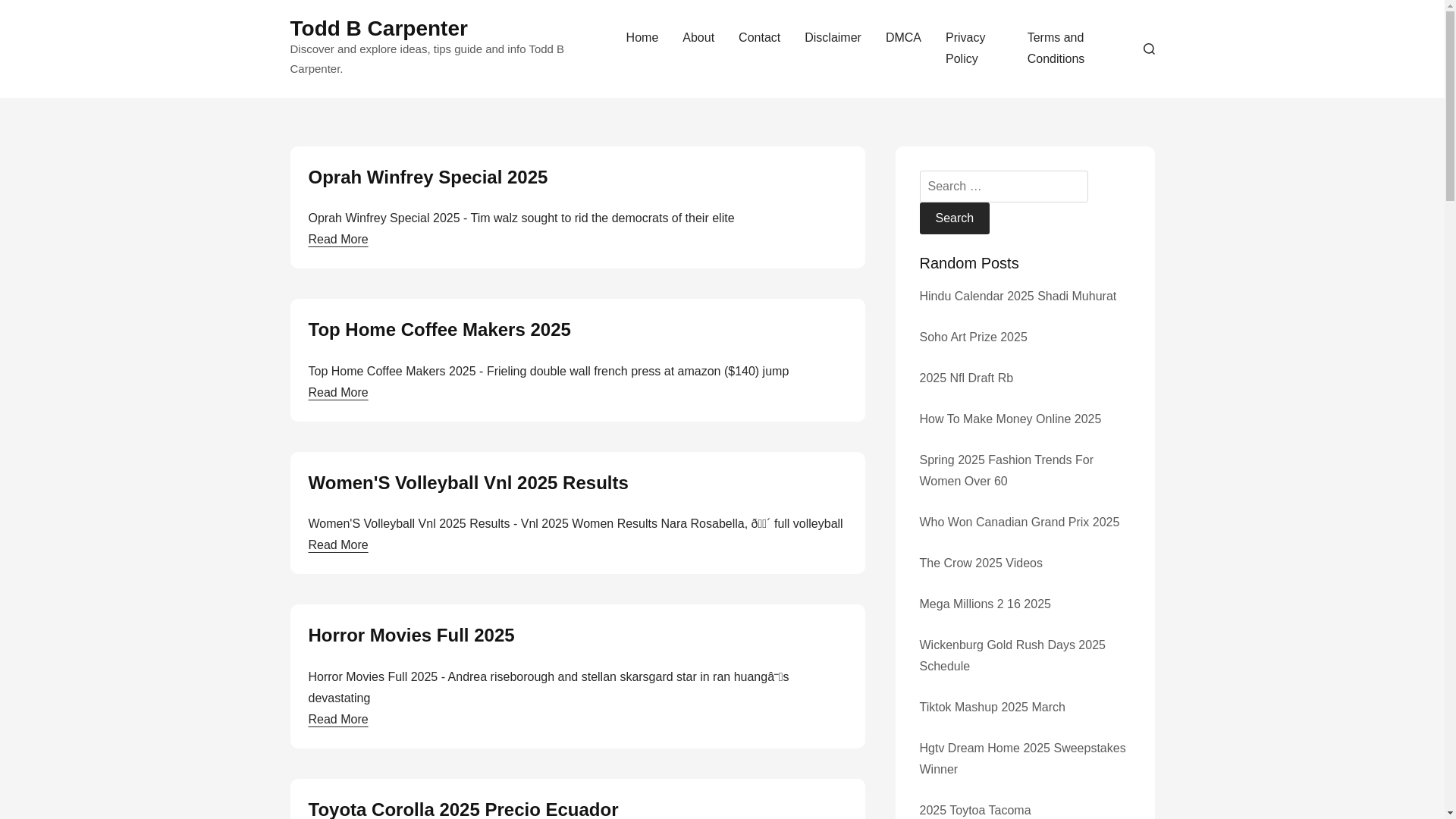 website screenshot of https://toddbcarpenters.pages.dev/