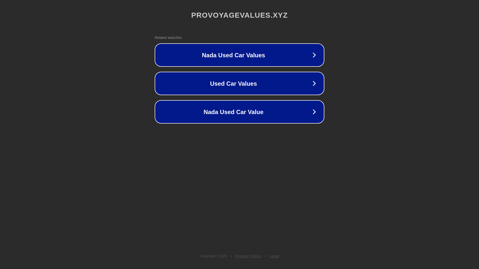 website screenshot of https://provoyagevalues.xyz/