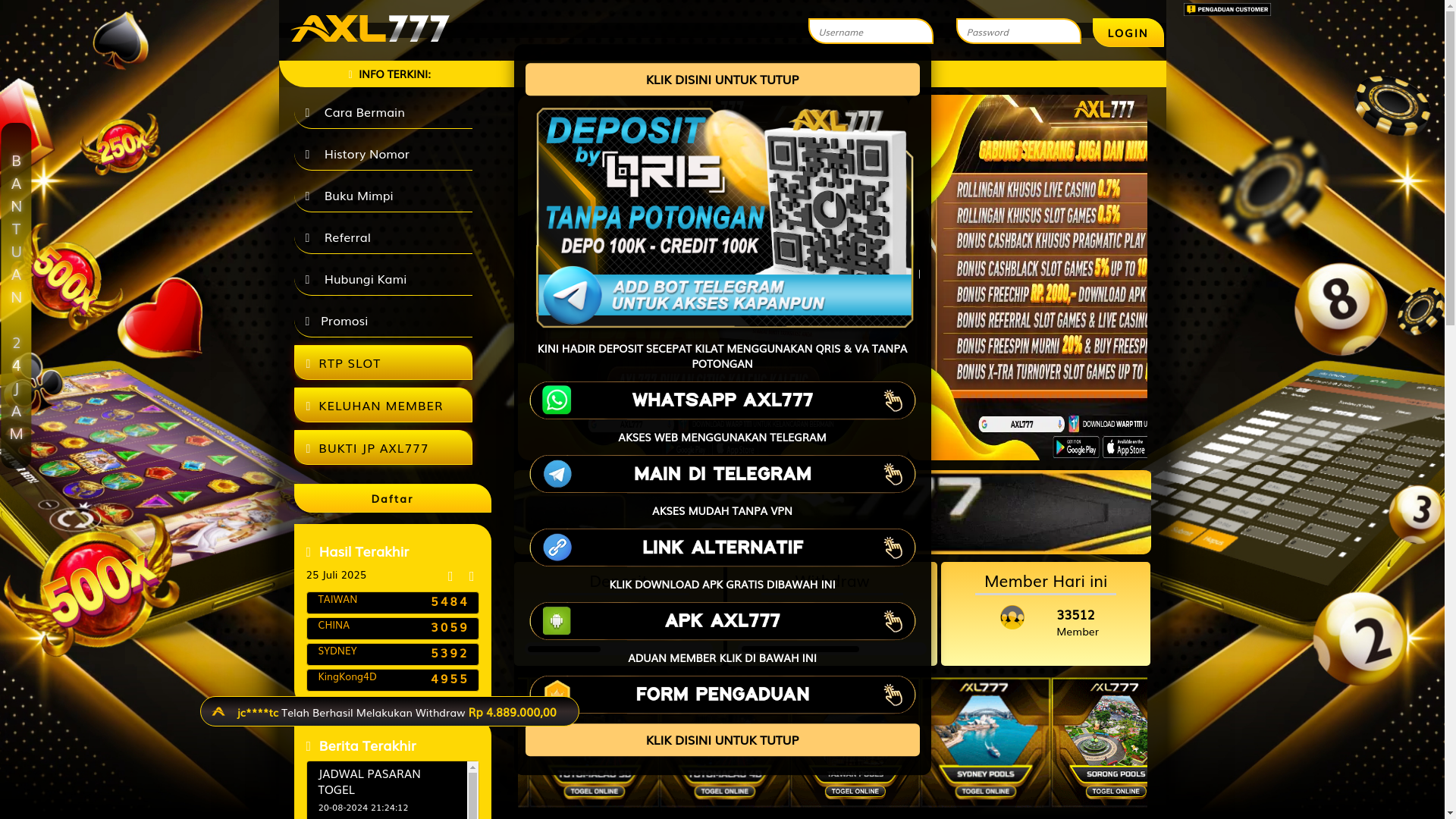 website screenshot of https://mainaxl777.homes/