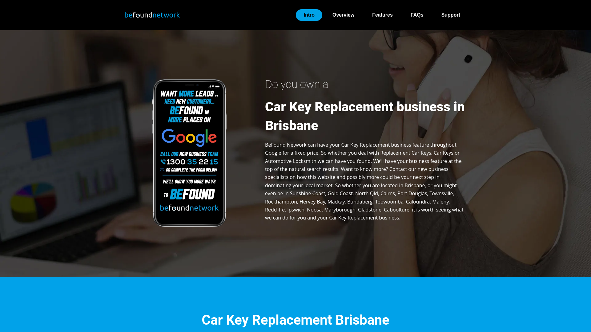 website screenshot of https://brisbanecarkeyreplacement.com.au/