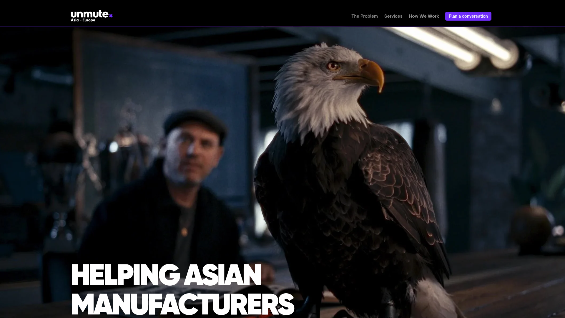 website screenshot of https://unmute-asia.com