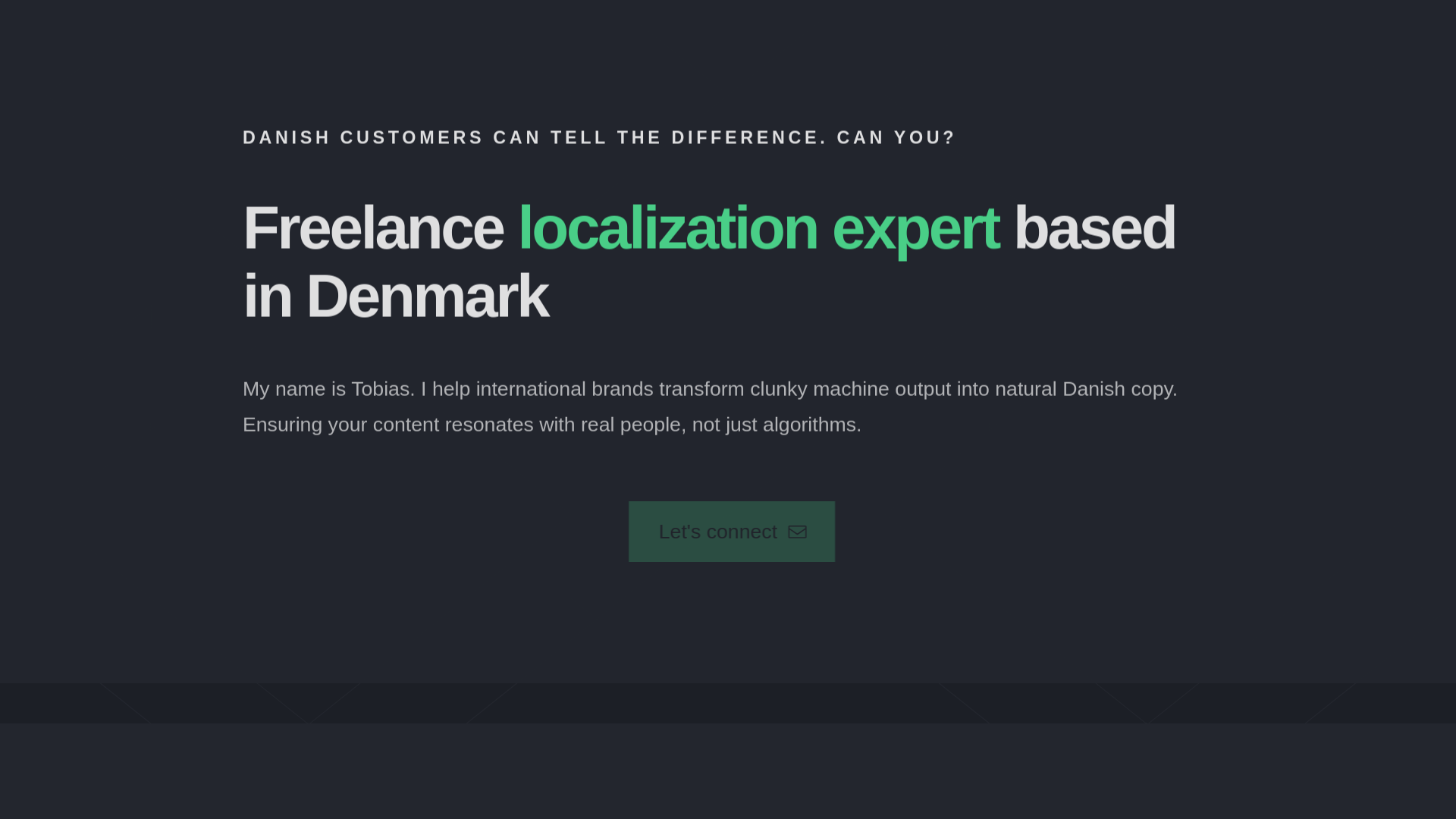 website screenshot of https://tobiasloekke.com/