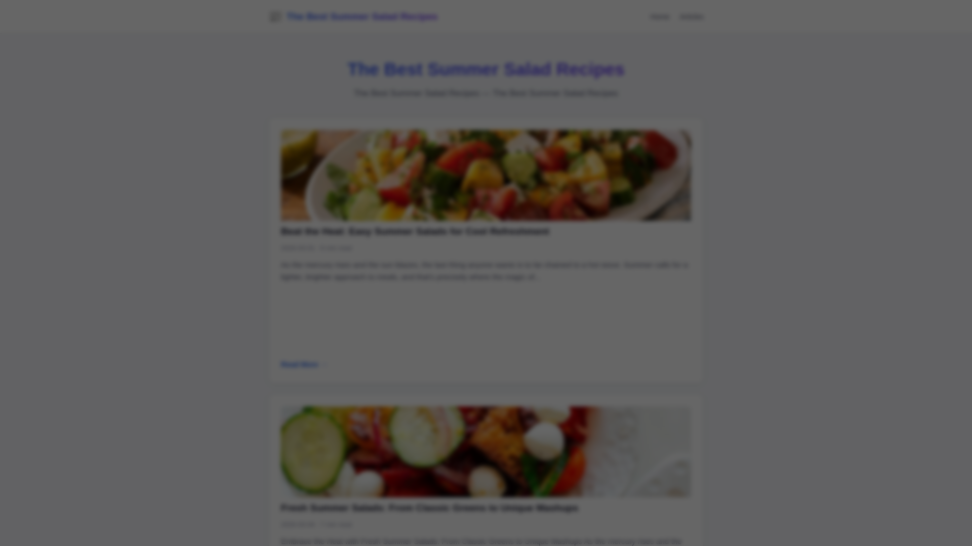 website screenshot of https://the-best-summer-salad-recipes.pages.dev/