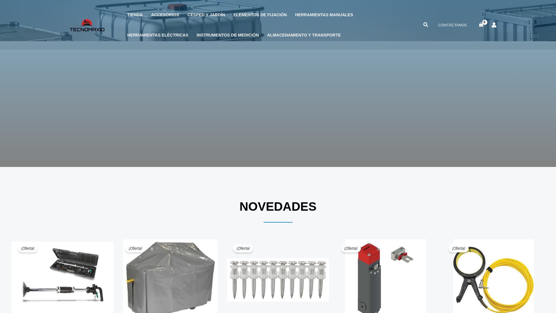 website screenshot of https://tecnomaxio.com/