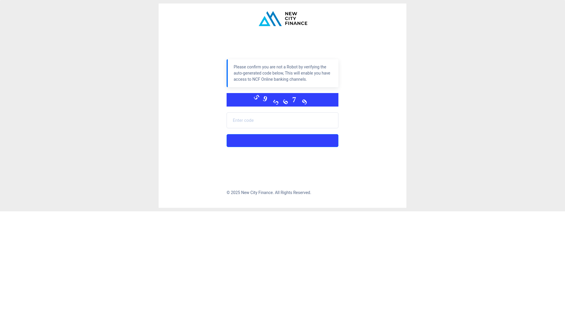 website screenshot of https://newcityfin.org/