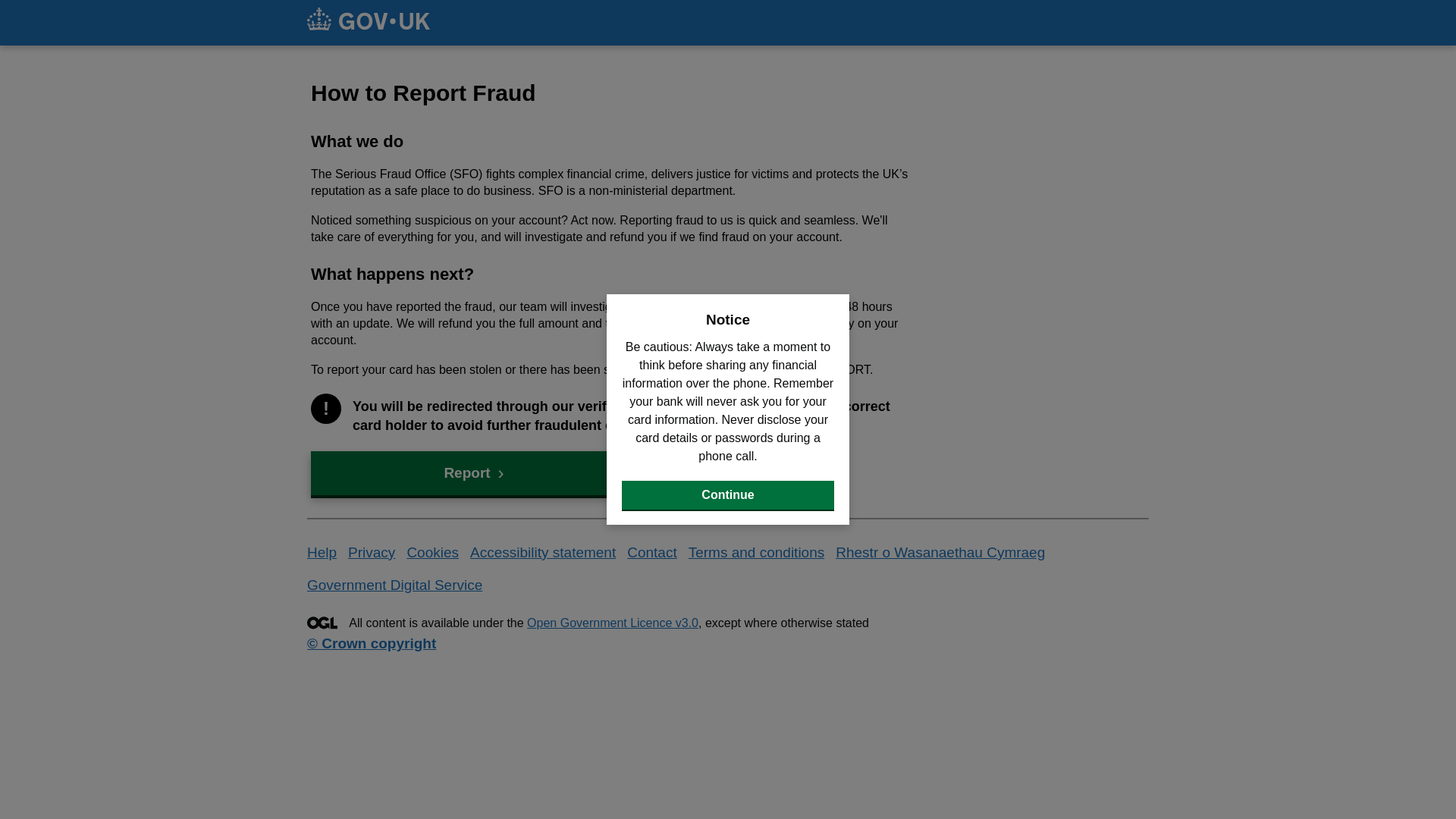 website screenshot of https://reportsfo.com/