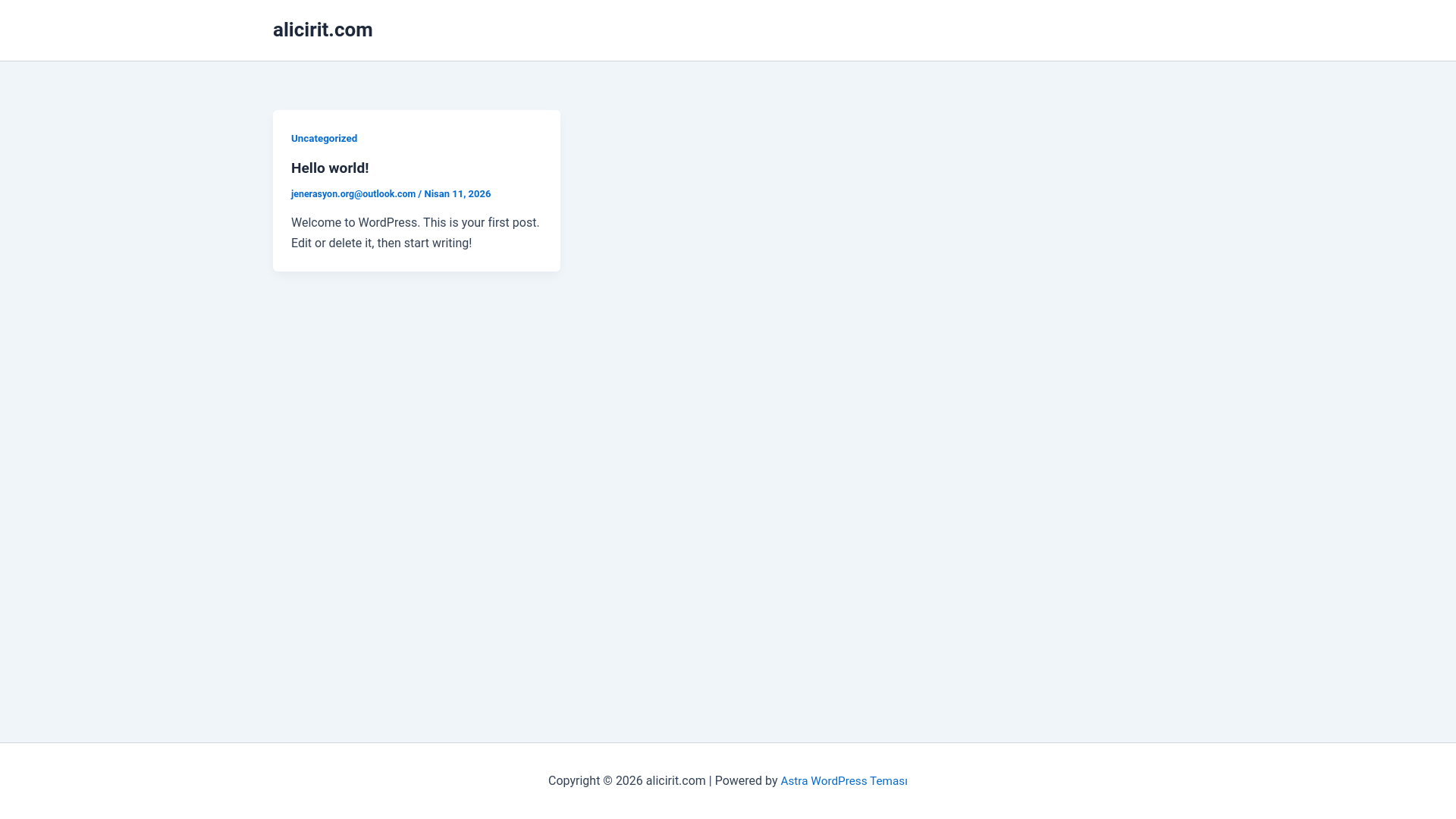website screenshot of https://alicirit.com/