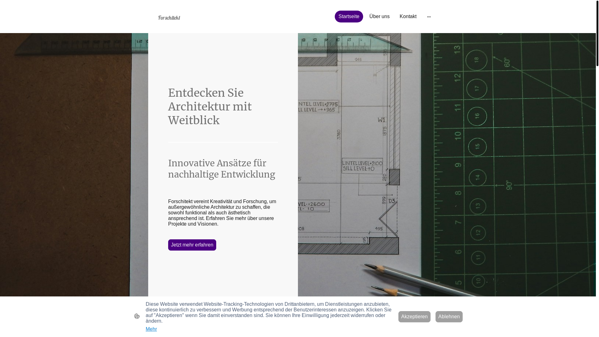 website screenshot of https://forschitekt.de/