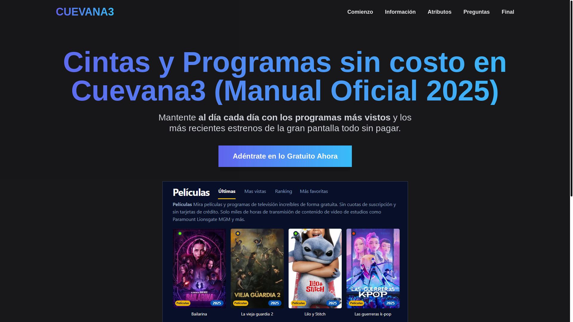 website screenshot of https://cuevana3-01fm.pages.dev/